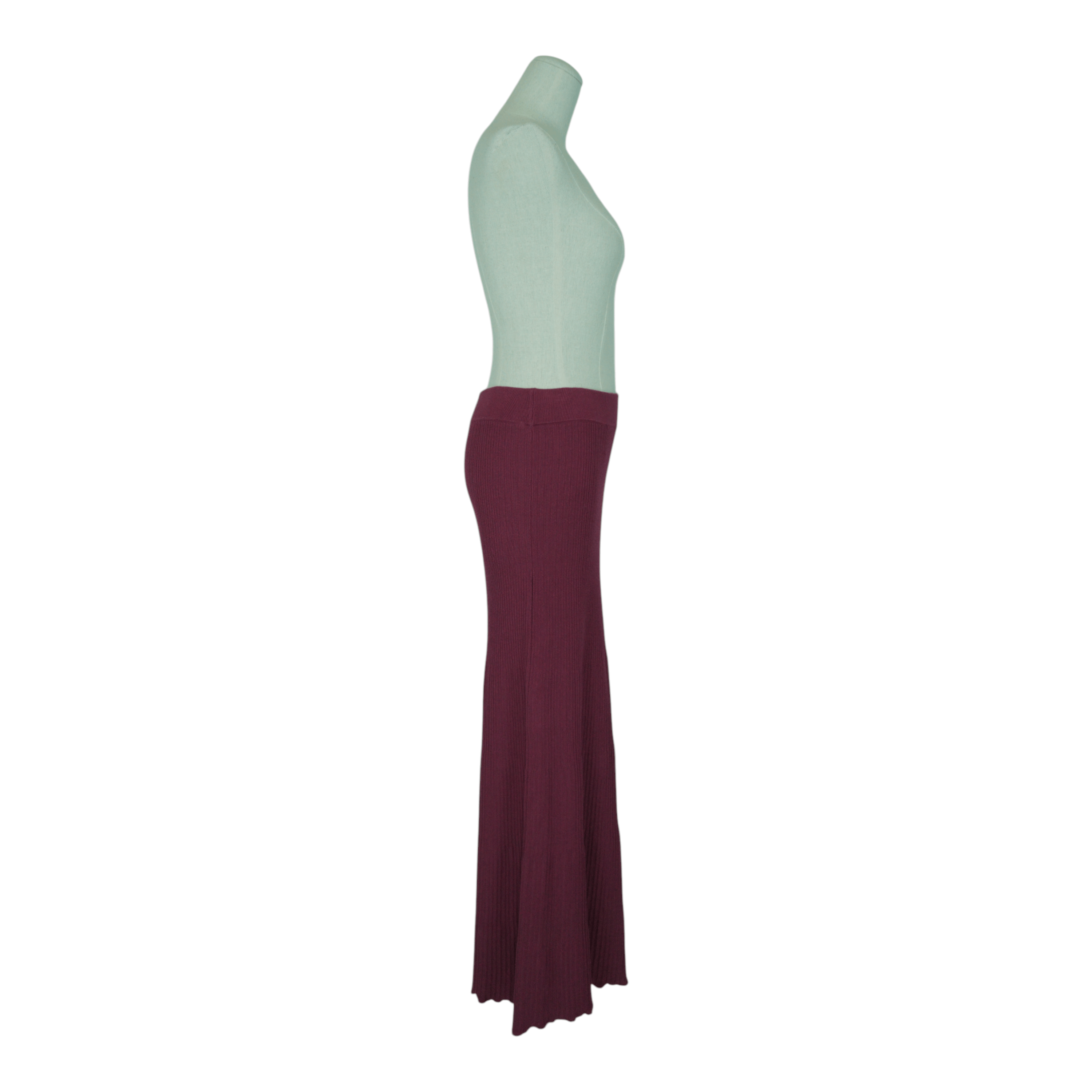Free People Shine Bright Knit Maxi Skirt Burgundy Purple Sz Small Size 27" / US 4 / IT 40 - 10 Thumbnail