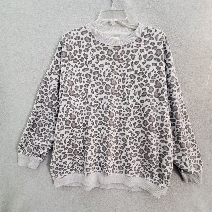 American eagle leopard online sweatshirt