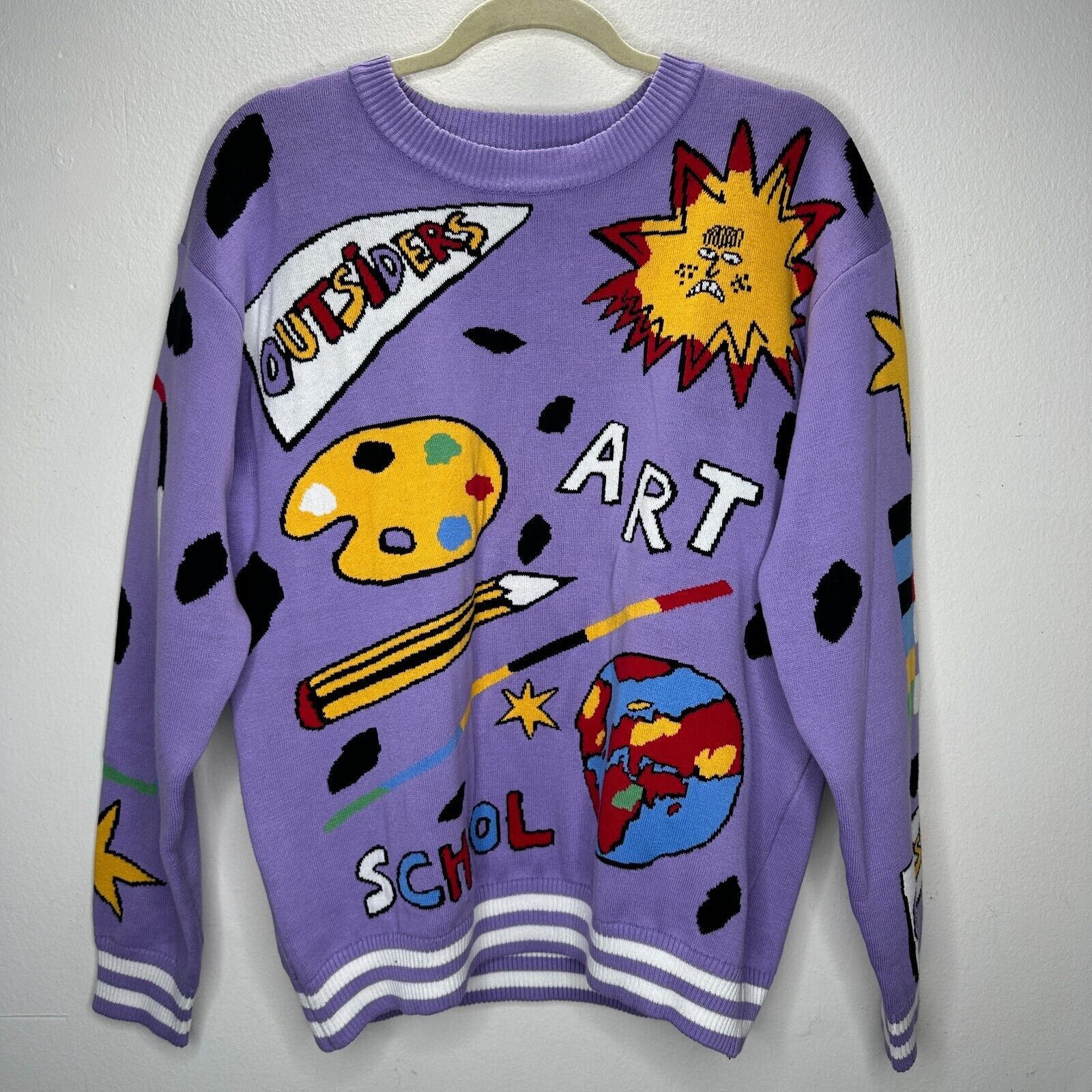 Other Outsiders Division Purple Art School Graphic Sweatshirt M Size M / US 6-8 / IT 42-44 - 14 Thumbnail