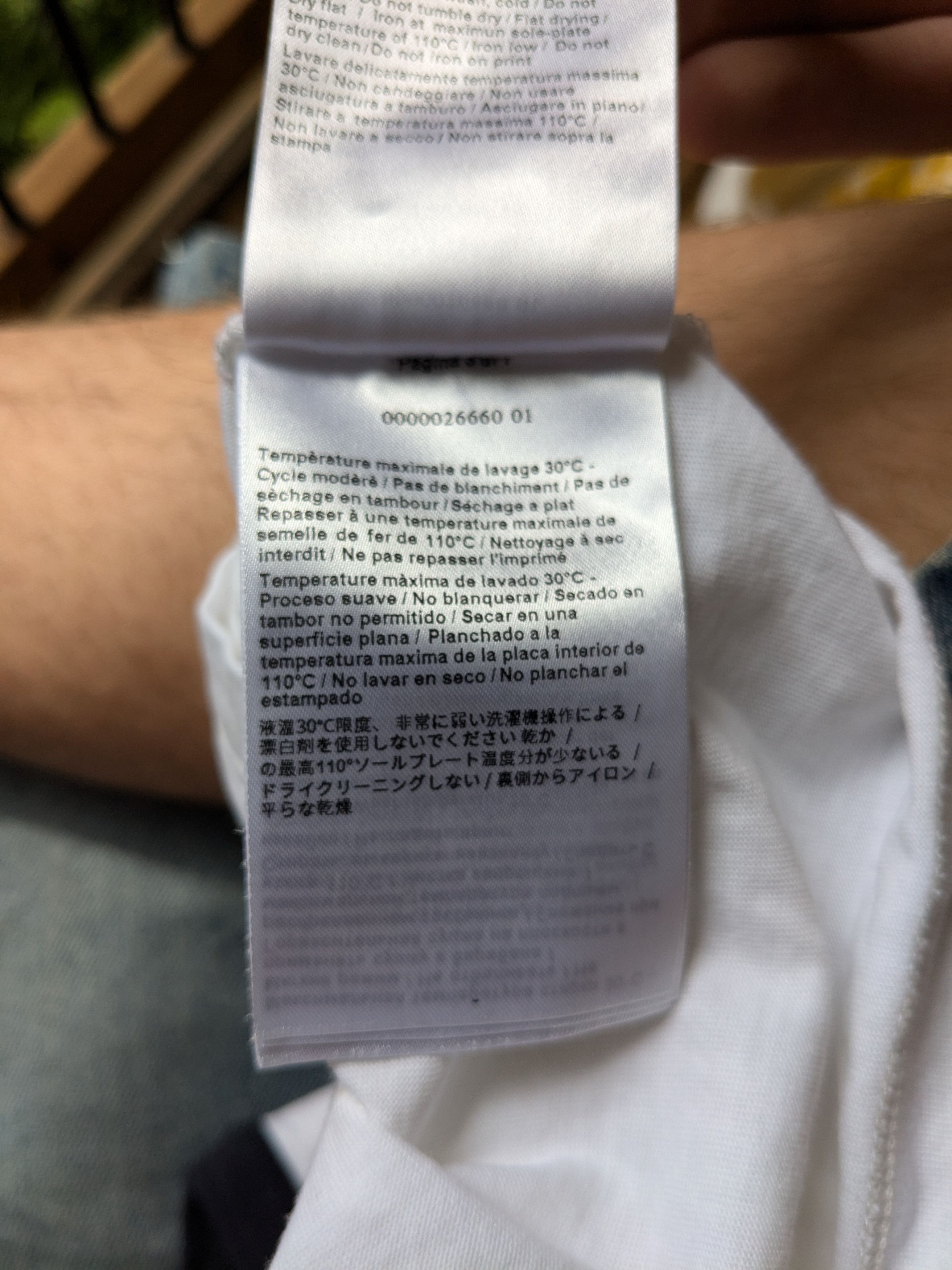 Valentino Valentino white and navy graphic ringer tee Size US M / EU 48-50 / 2 - 9 Thumbnail