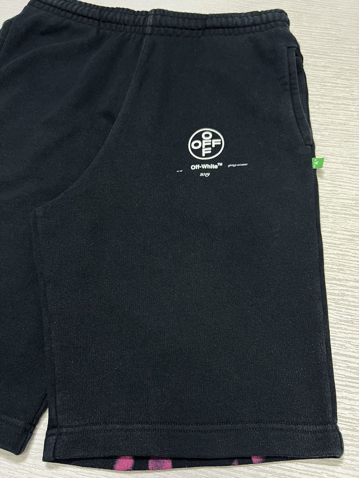 Off-White Off-White - Black Diag Stencil Shorts Size US 28 / EU 44 - 5 Thumbnail