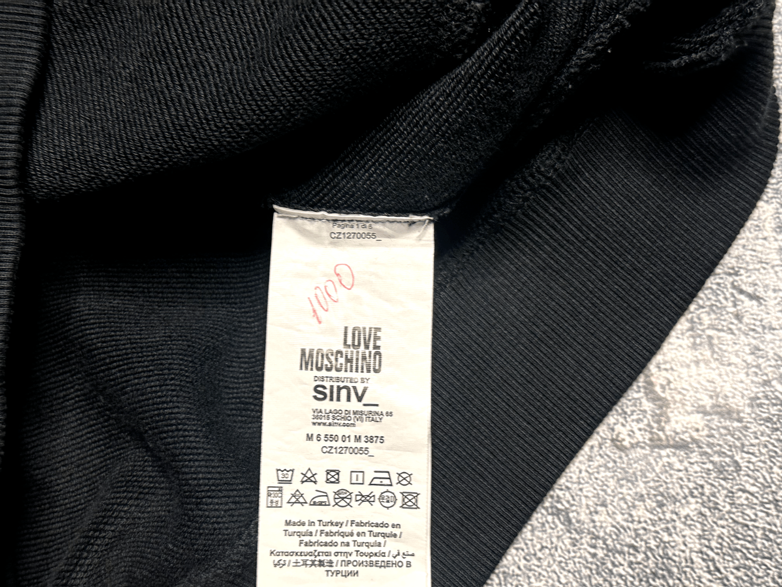 Moschino Love Moschino men's sweatshirt M Size US M / EU 48-50 / 2 - 5 Thumbnail