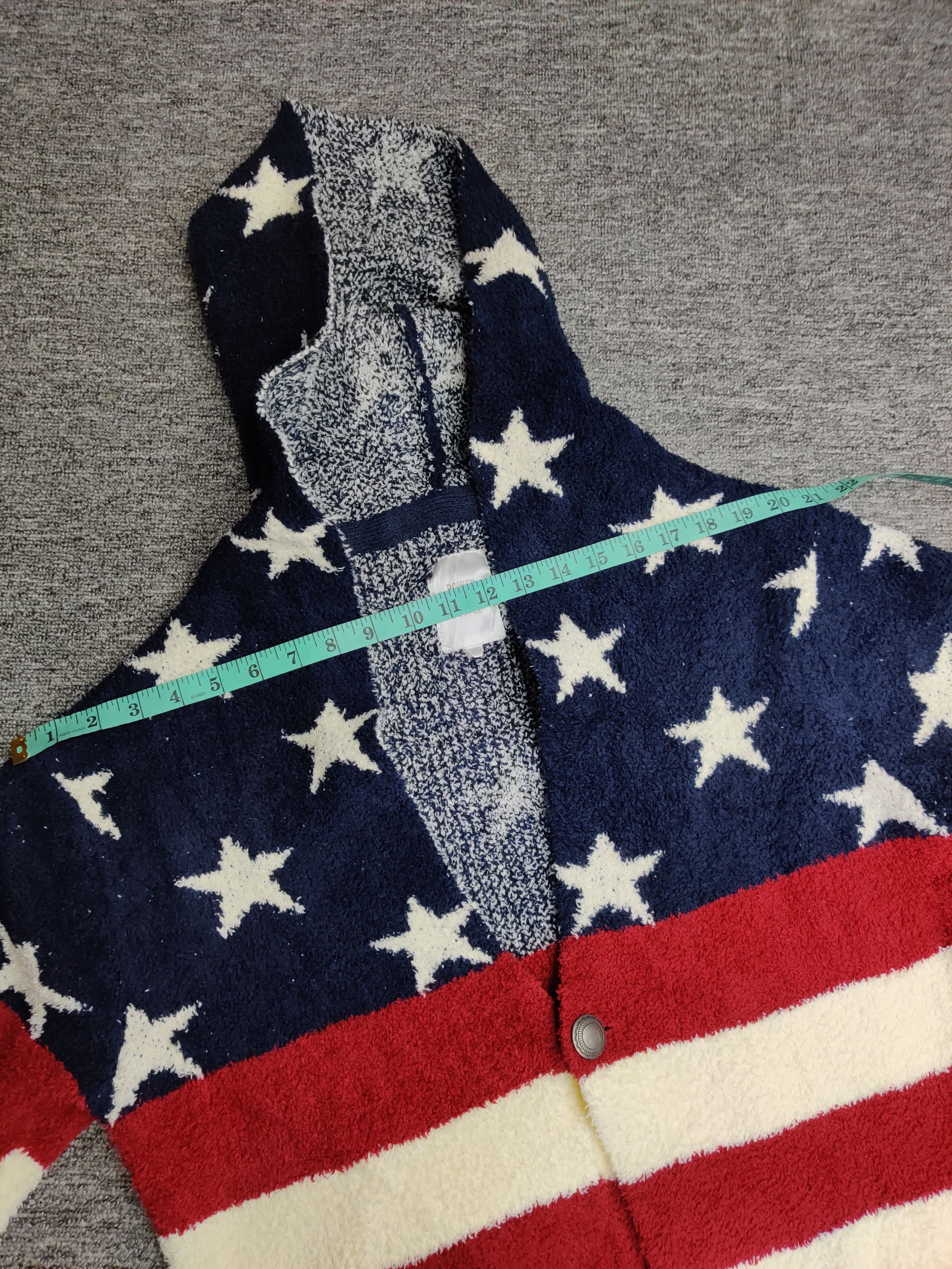 Japanese Brand Power Of The People USA Flag Cardigan Button Ups Size US M / EU 48-50 / 2 - 13 Thumbnail
