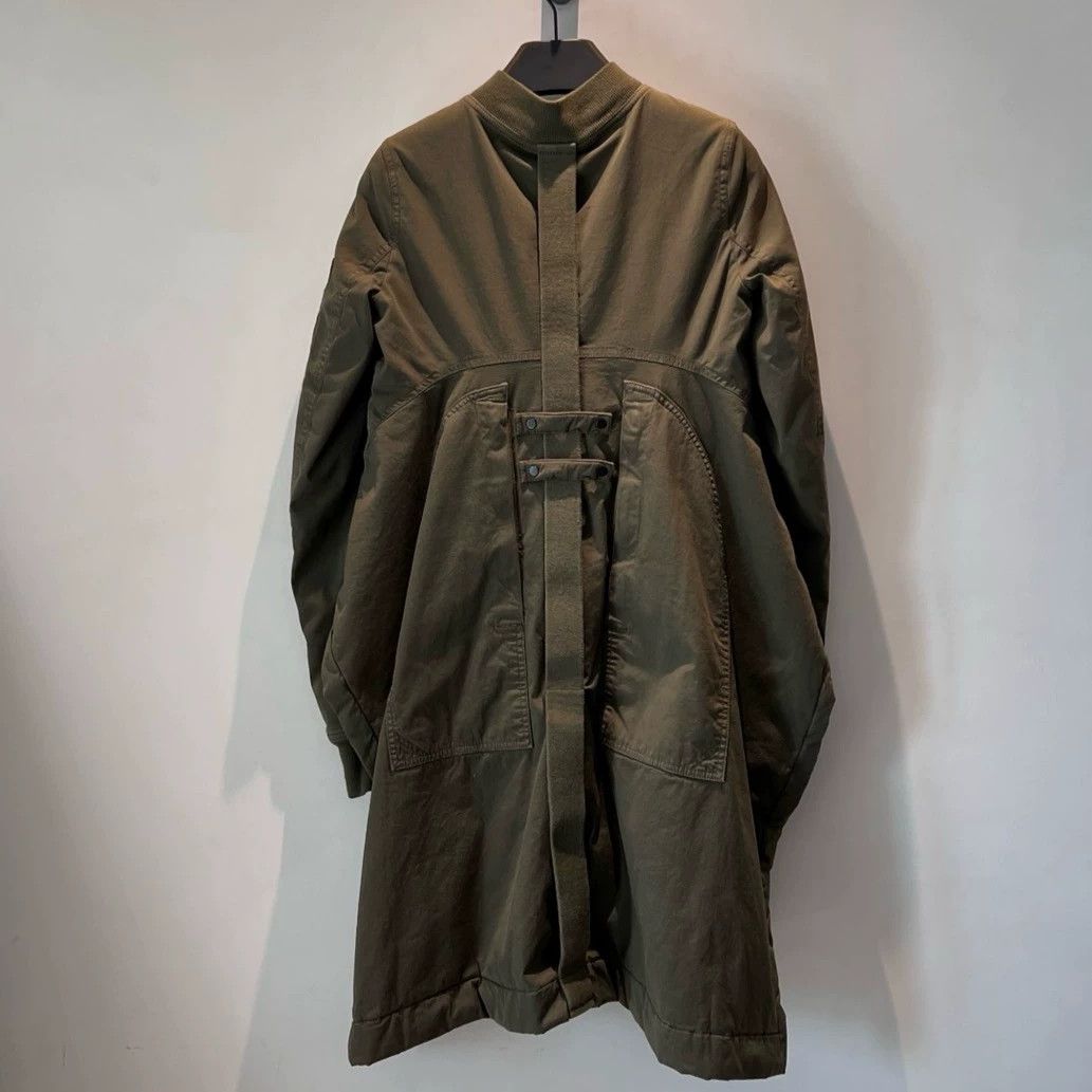 Rick Owens rickowens drkshdw Long Military MA-1 Jacket Size US S / EU 44-46 / 1 - 2 Thumbnail
