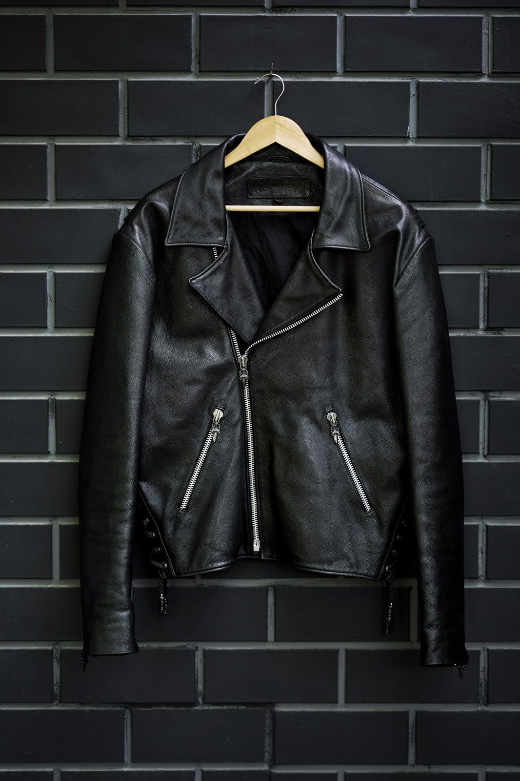 Chrome Hearts Chrome Hearts Leather Filigree Cross Motorcycle Jacket Size US XL / EU 56 / 4 - 3 Thumbnail
