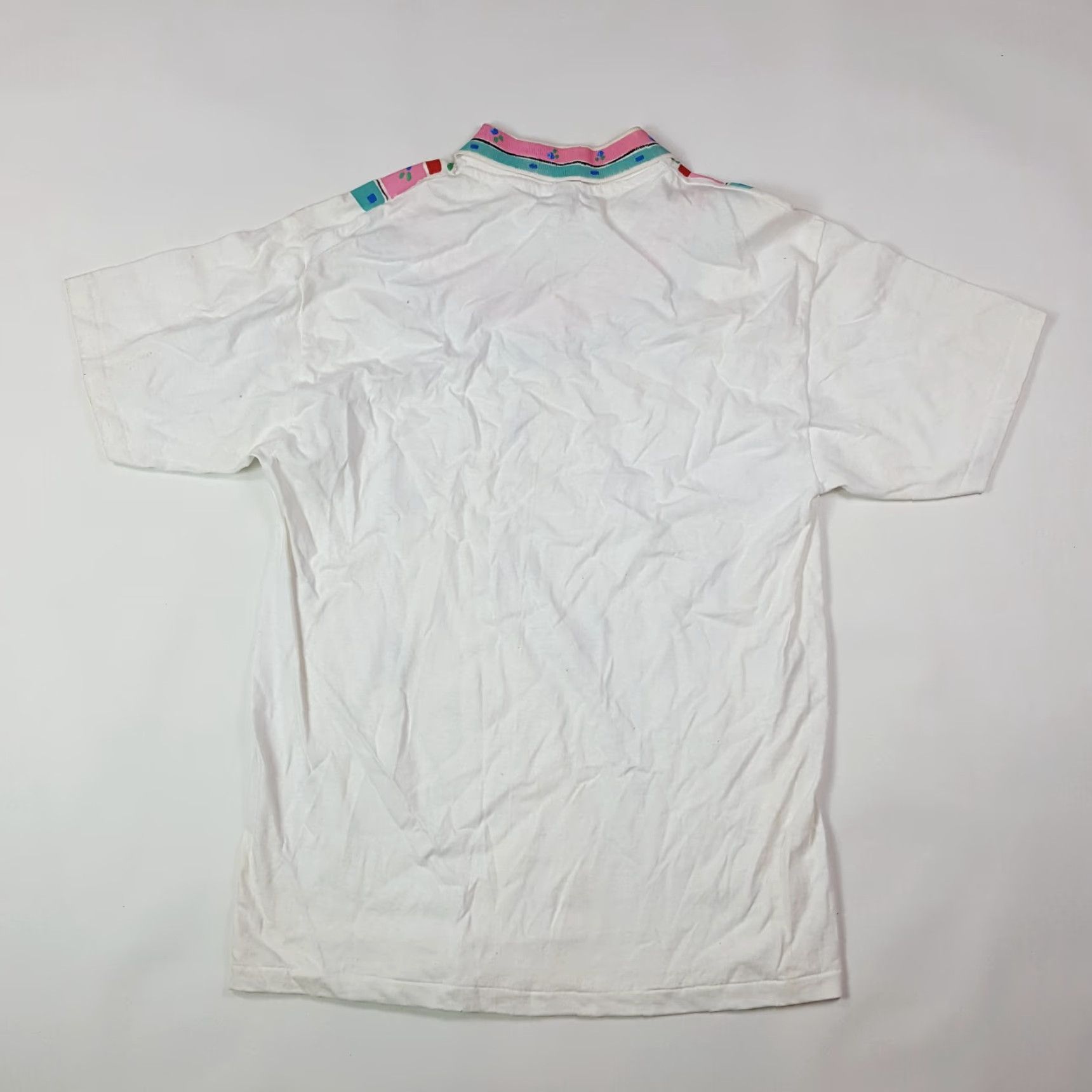 Vintage VINTAGE JD Designworks T-Shirt 80s Collared Short Sleeve USA Hand Painted Size Large White Mens Womens, Adult Unisex Cotton Regular Size L / US 10 / IT 46 - 7 Thumbnail