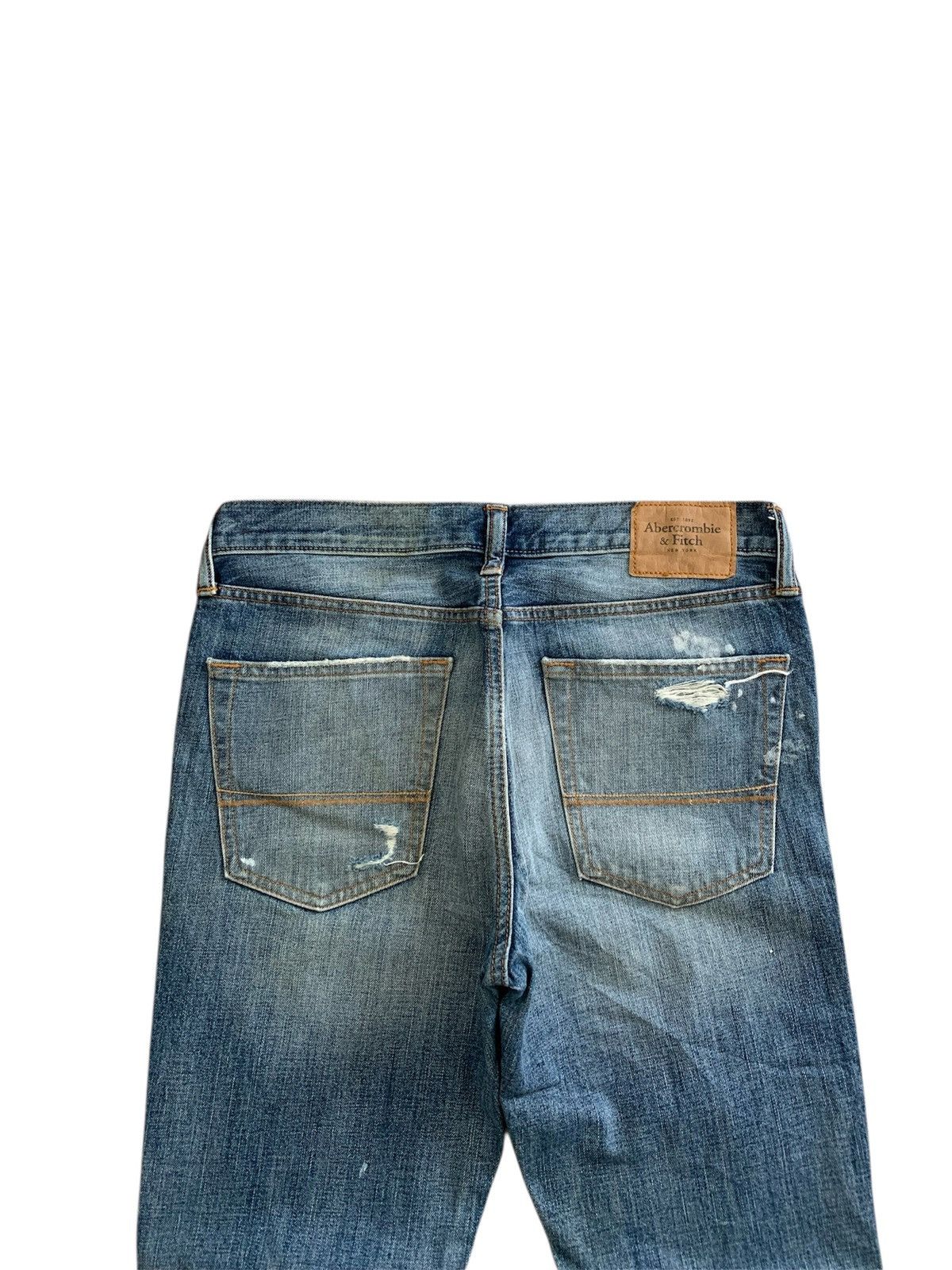 Abercrombie & Fitch Abercrombie & Fitch Distressed Faded Skinny Jeans Size US 30 / EU 46 - 3 Thumbnail