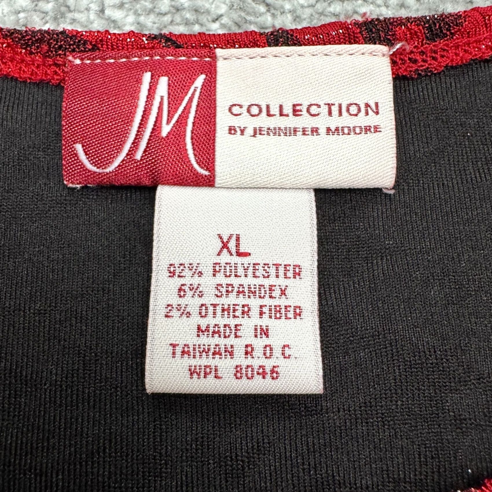 JM Collection JM Collection Jennifer Moore Paisley Shimmer Jacquard Tank Top Womens XL Red Size XL / US 12-14 / IT 48-50 - 5 Thumbnail