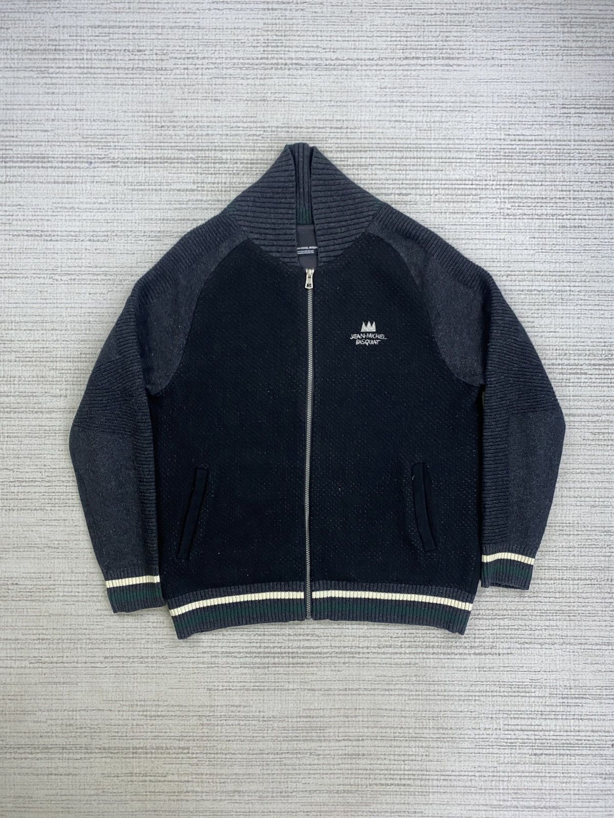 Jean-Michel Basquiat × Vintage Vintage Jean Michael Basquiat Embroidery Logo Zipper Jacket Size US M / EU 48-50 / 2 - 5 Thumbnail