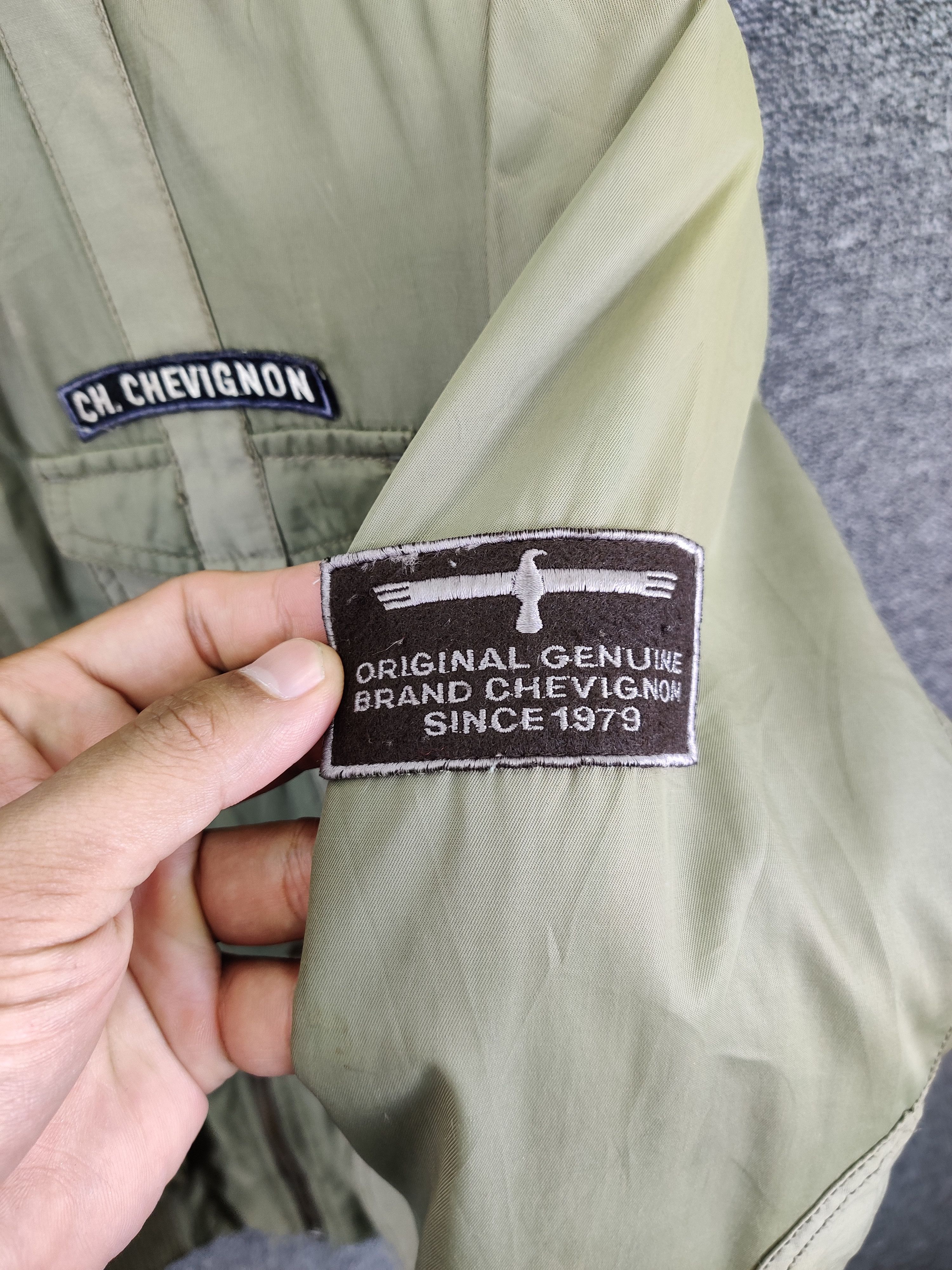 Chevignon Vintage 90s Chevignon Parachute Military Bomber Jacket Size US M / EU 48-50 / 2 - 10 Thumbnail