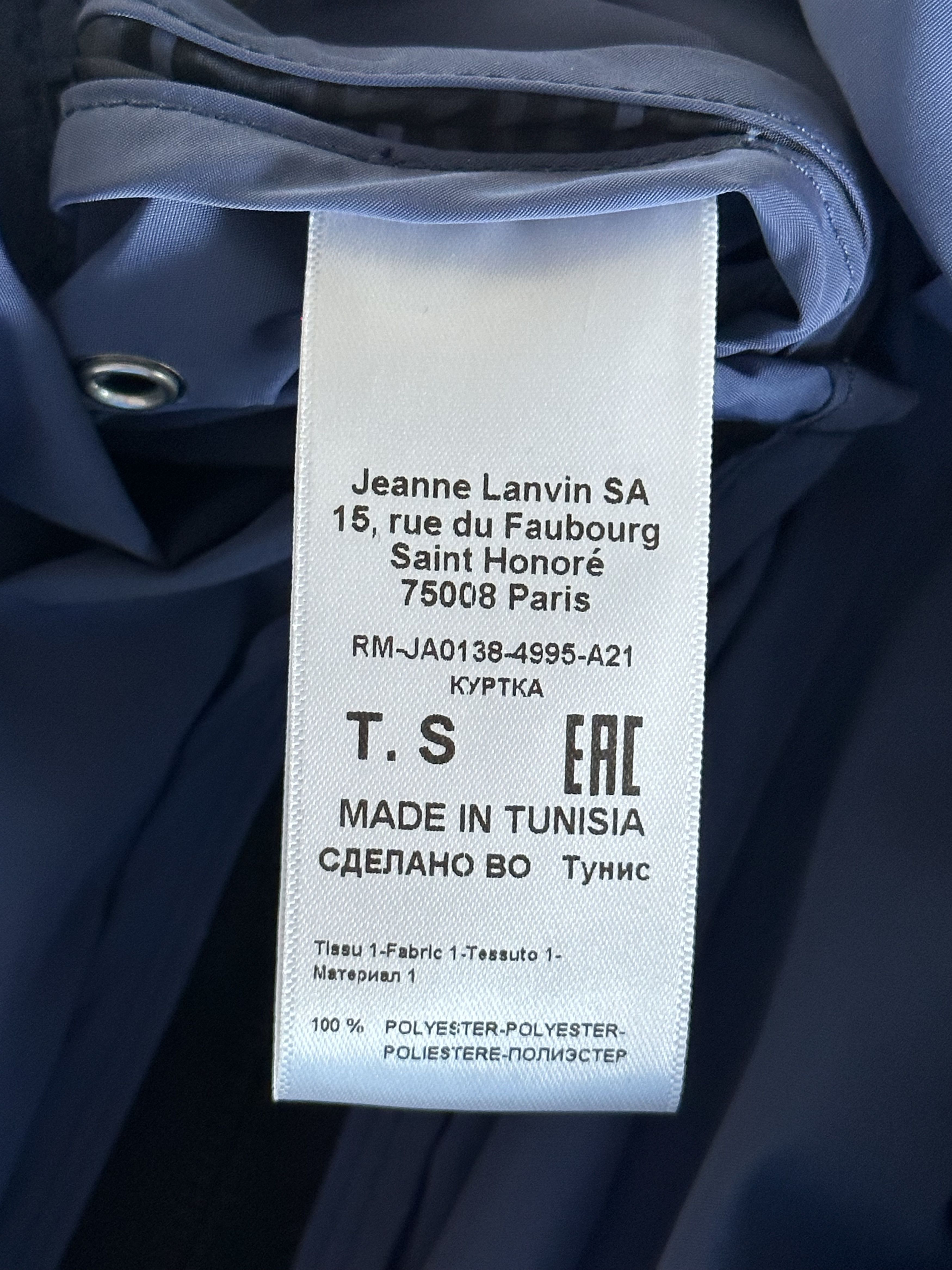 Lanvin Lanvin Black & Blue Jacquard Anorak Size US S / EU 44-46 / 1 - 4 Thumbnail