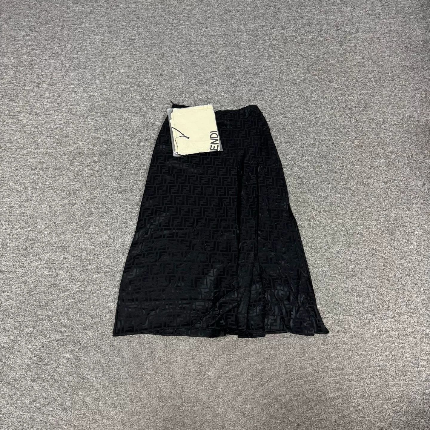 Fendi Fendi All-over Logo Silk Skirt Size 36" / US 14 / IT 50 - 1 Thumbnail