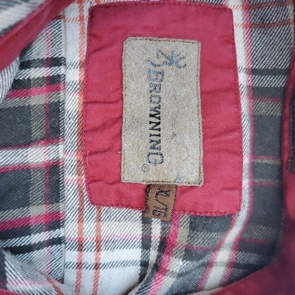 Vintage Browning Super Natural Fall Plaid Long Sleeve Casual Button Size US XL / EU 56 / 4 - 11 Thumbnail