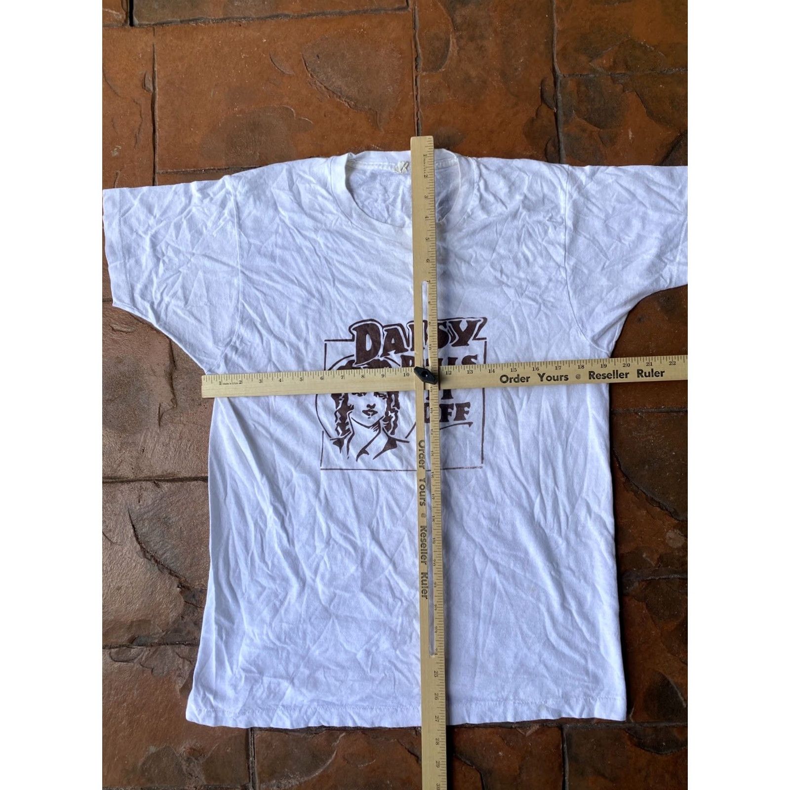 Fruit Of The Loom VINTAGE Daisy Pulls It Off Comedy Play T Shirt XL White 50/50 USA Fruit of the Loom Mens 80s Graphic Print Short Sleeve Crew Neck Size US XL / EU 56 / 4 - 6 Thumbnail