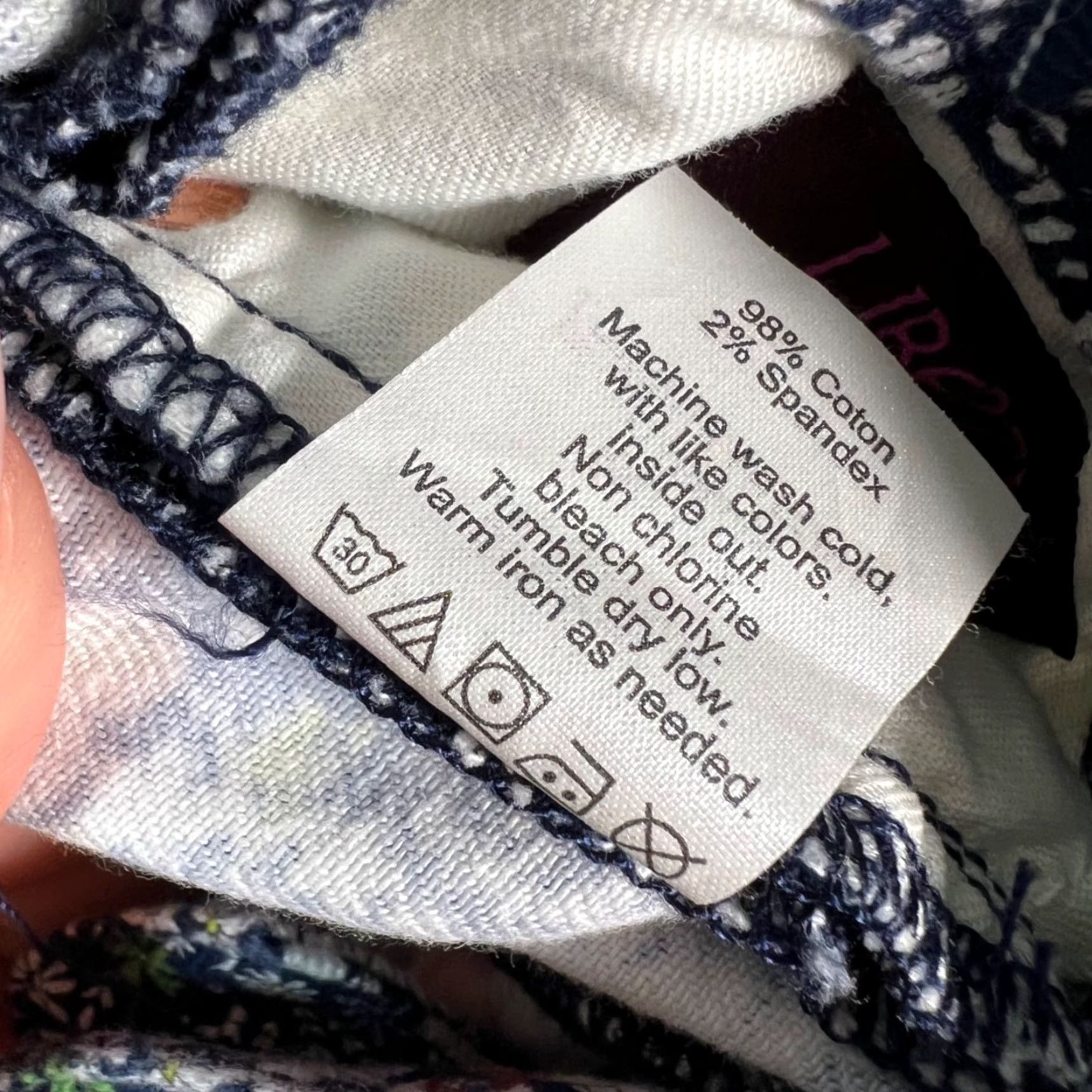 J.Crew J.CREW Toothpick Ankle Pants Floral Print Cotton Blend Skinny 28 Blue Womens Jeans Pants Size 28 Inseam 27""" Size 28" / US 6 / IT 42 - 6 Thumbnail