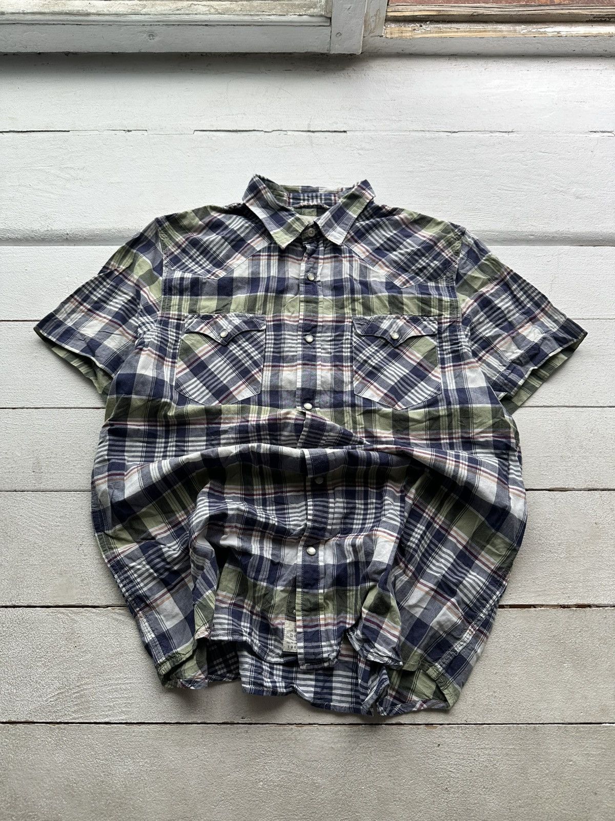 Denim & Supply Ralph Lauren 🚨Denim Supply Ralph Lauren Blue Button Up Denim Pocket Shirt Size US XL / EU 56 / 4 - 1 Thumbnail