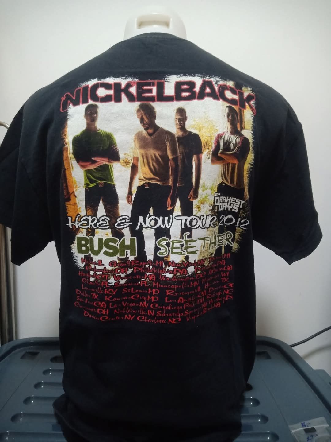 Band Tees × Vintage Y2K Nickelback Here&Now Tour2012 Size US XL / EU 56 / 4 - 2 Thumbnail