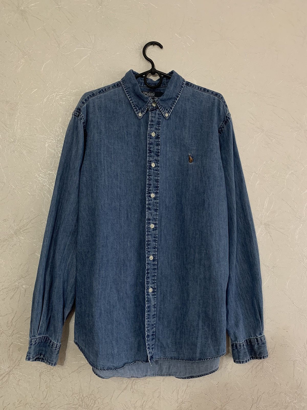 Polo Ralph Lauren × Ralph Lauren Vintage Ralph Lauren Polo Country 1990s Denim Button Shirt L Size US L / EU 52-54 / 3 - 1 Thumbnail