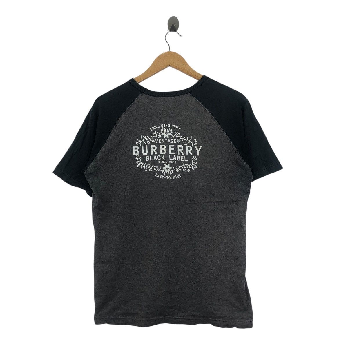 Burberry BURBERRY BLACK LABEL Raglan Big Graphic Shirt Size US L / EU 52-54 / 3 - 1 Thumbnail