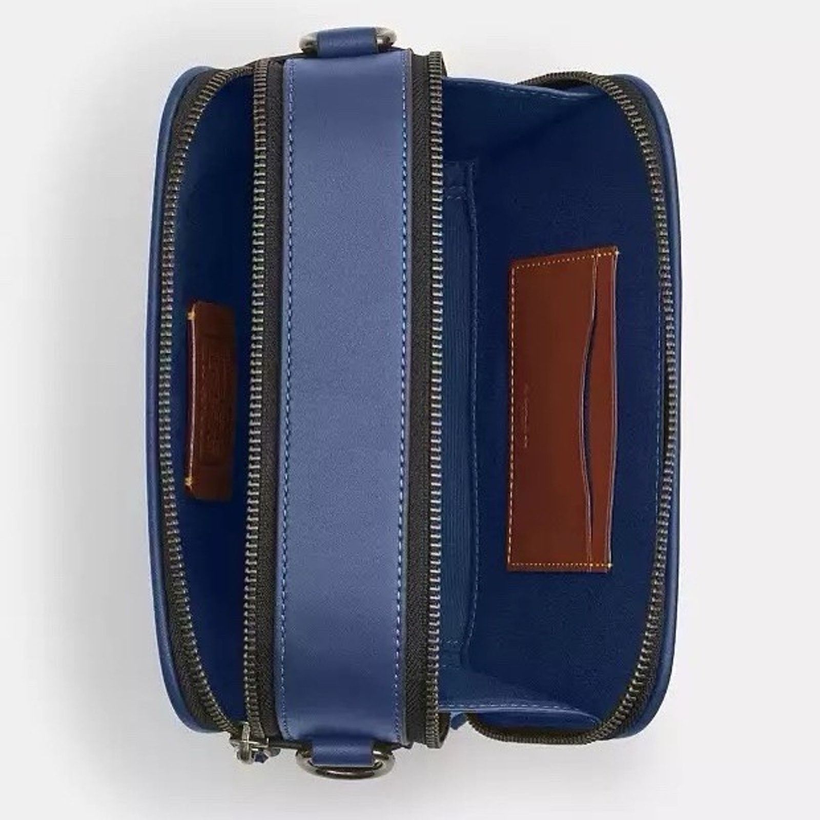Coach NWT Coach Wyatt Crossbody Bag CBG14 Denim/Deep Blue Size ONE SIZE - 9 Thumbnail