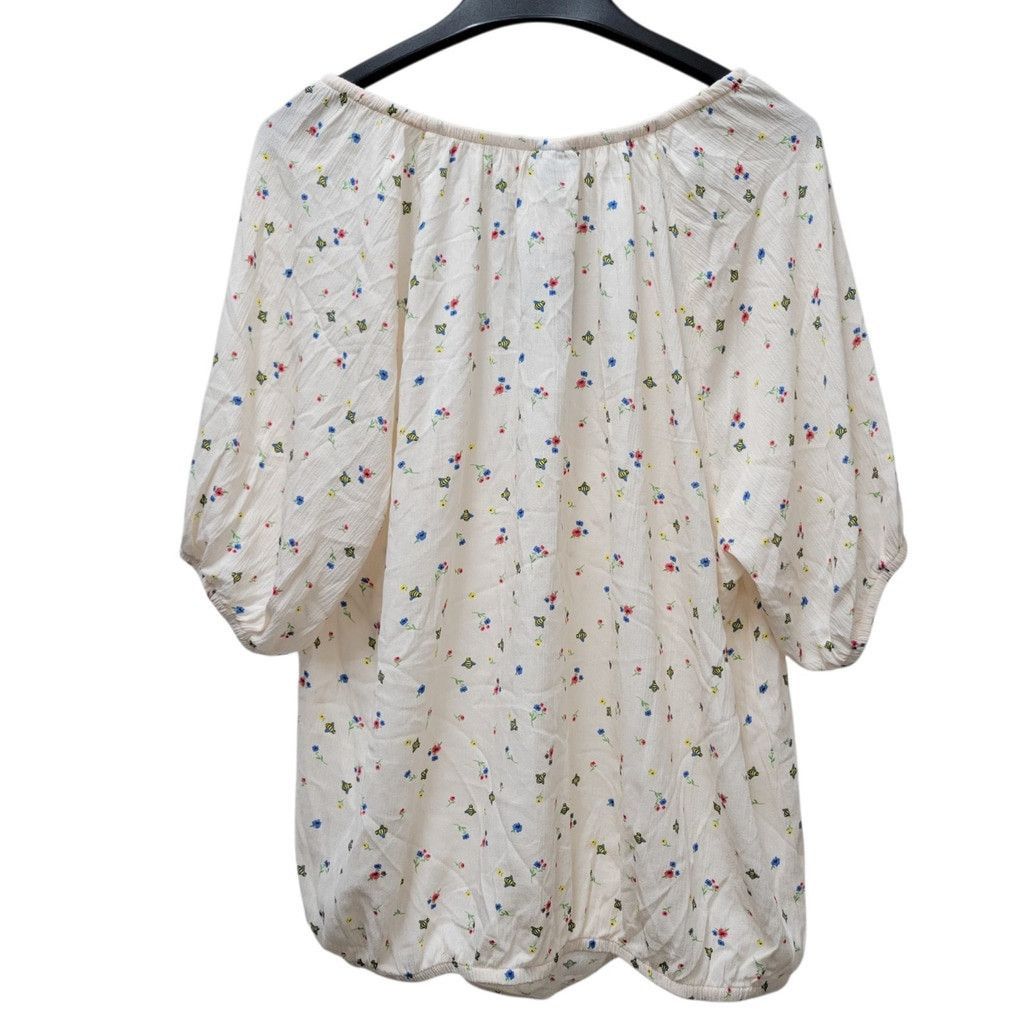Torrid Torrid Crinkle Gauze Blouson Short Sleeve Ditsy Size 0 Women Size XS / US 0-2 / IT 36-38 - 5 Thumbnail