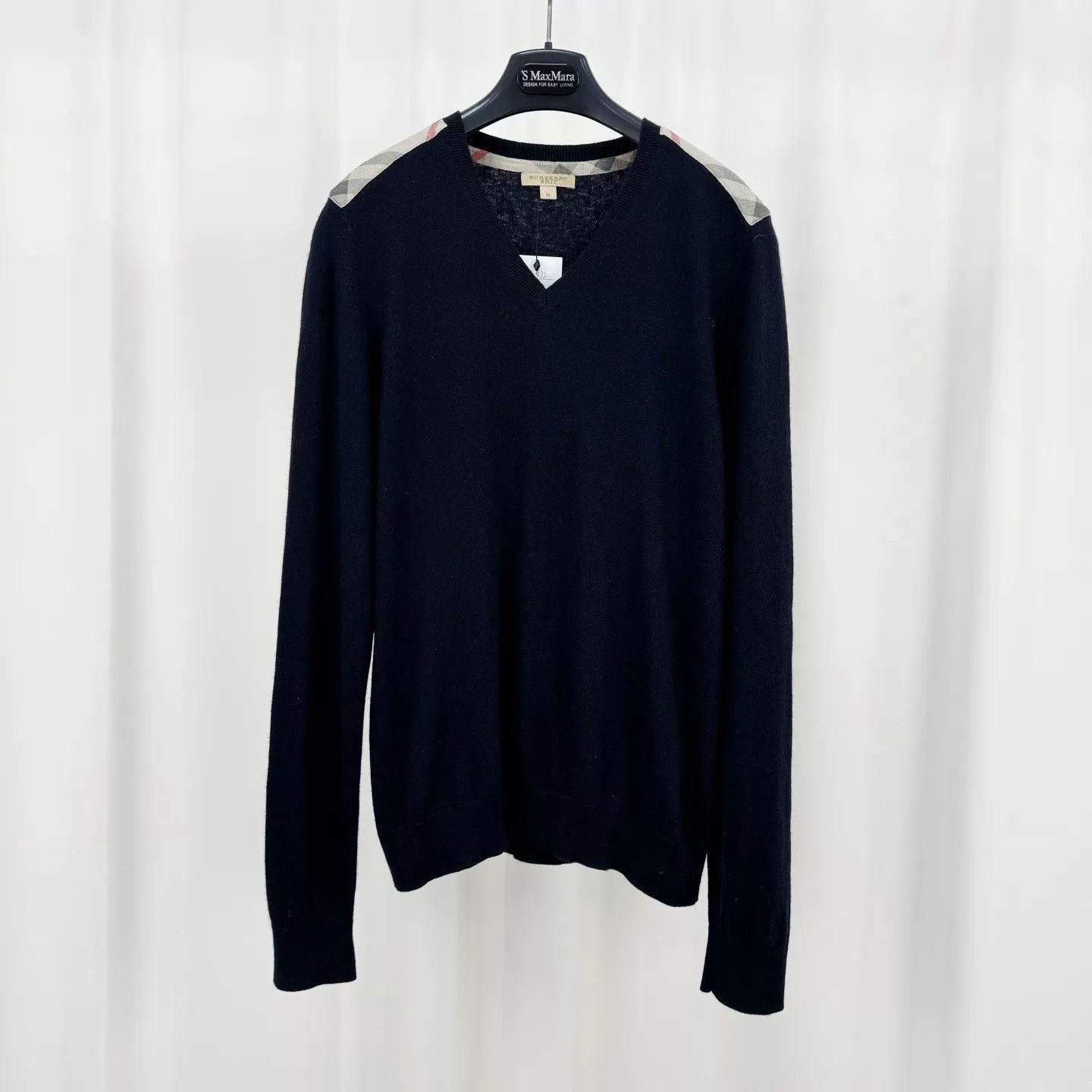 Burberry Burberry Check Panel Cashmere Sweater Size US M / EU 48-50 / 2 - 1 Thumbnail