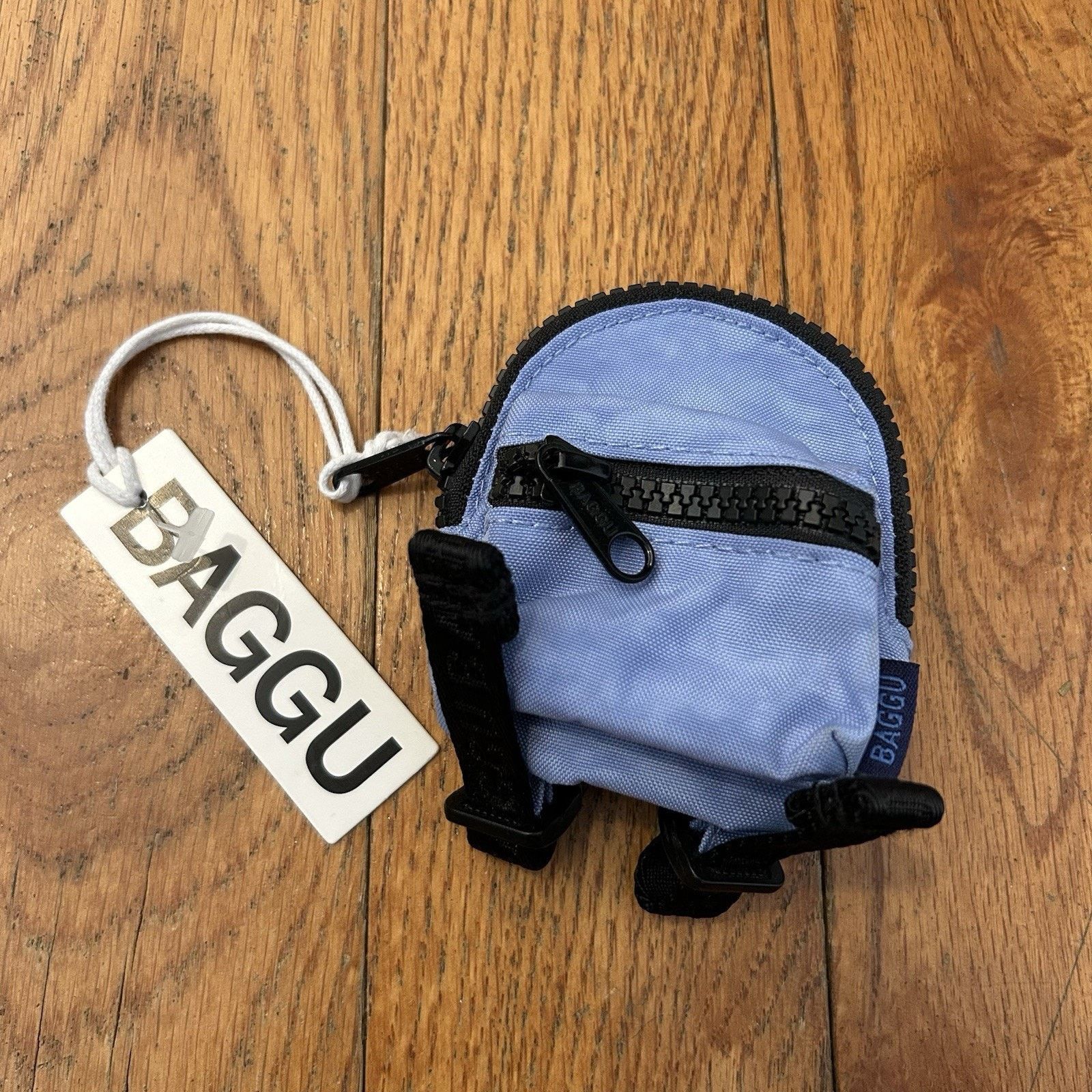 Baggu NEW Baggu Mini Backpack Charm Purse Bag Clip Cornflower Blue Size ONE SIZE - 1 Thumbnail