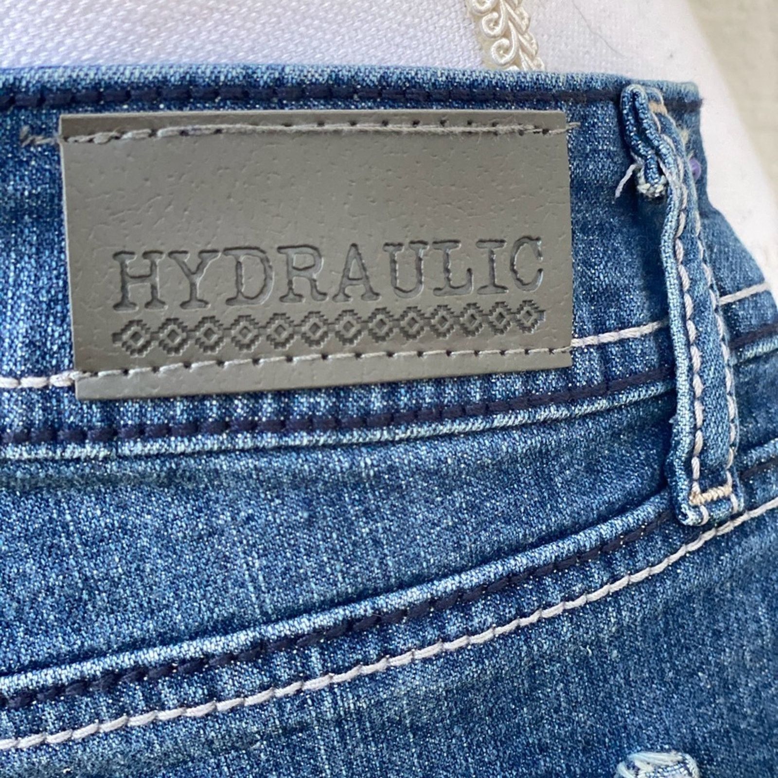 Other Hydraulic Embroidered 5 Pocket Jean Shorts… Size 30" / US 8 / IT 44 - 5 Thumbnail