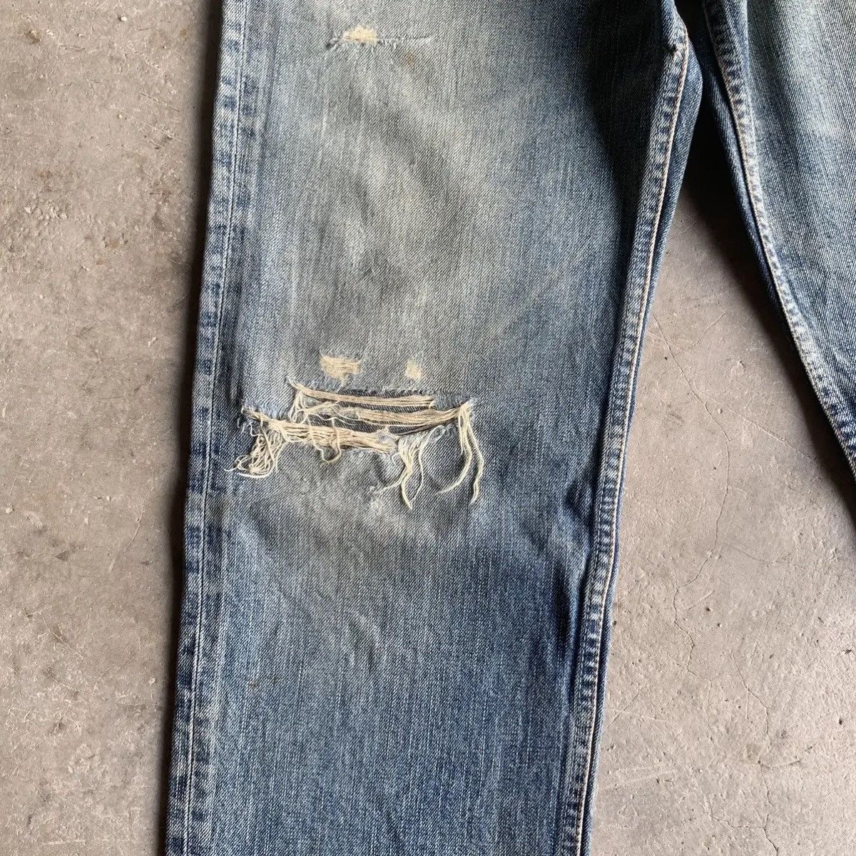 Levi's Vintage Clothing 💥DISTRESSED!Vtg Levi’s 502 Mudwash Jeans W32 L34 Denim Pants Size US 32 / EU 48 - 7 Thumbnail