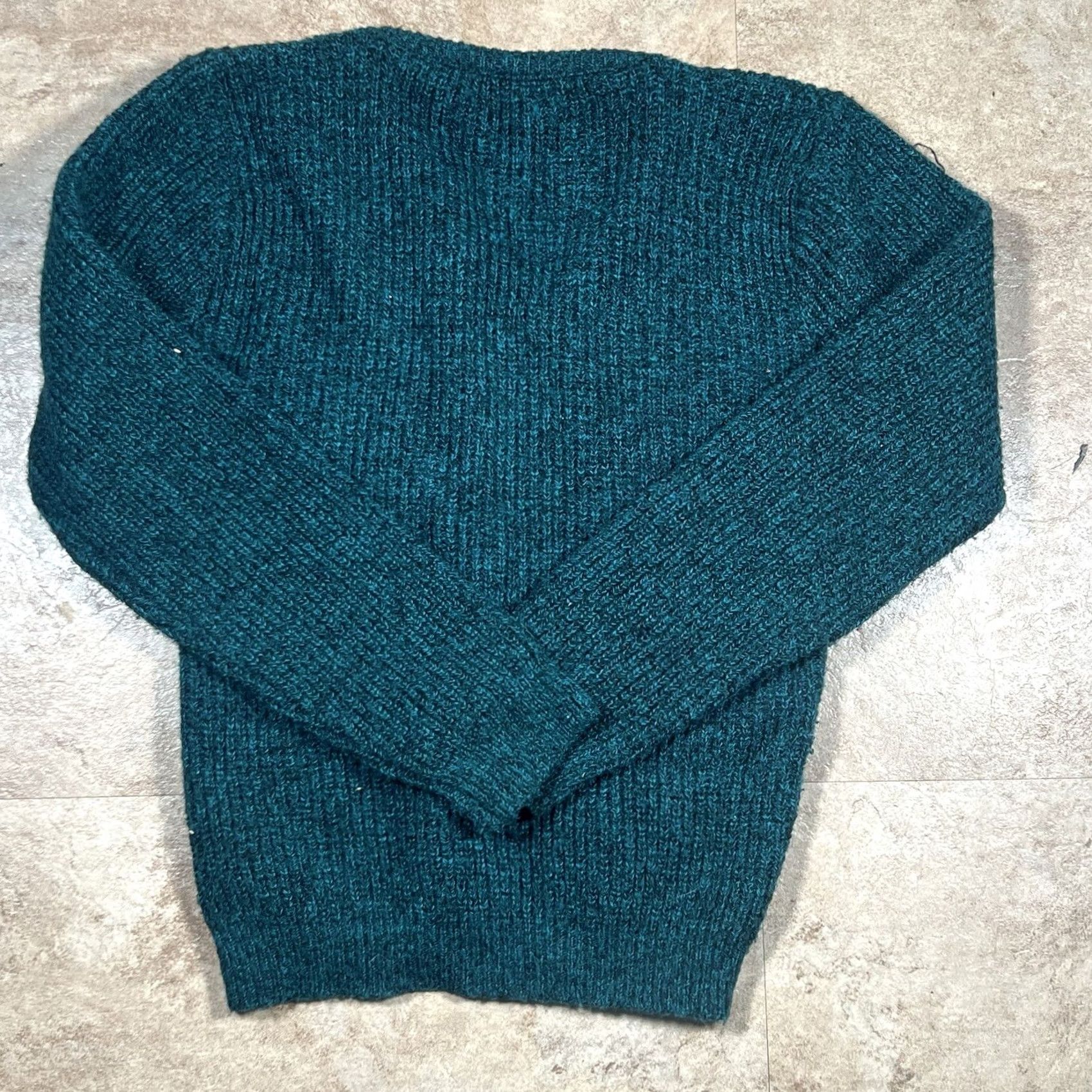 Vintage VINTAGE Womens Spunky 90s V-Neck Knit Sweater Pullover Blue Aqua Made in USA Womens 5 Size S / US 4 / IT 40 - 3 Thumbnail