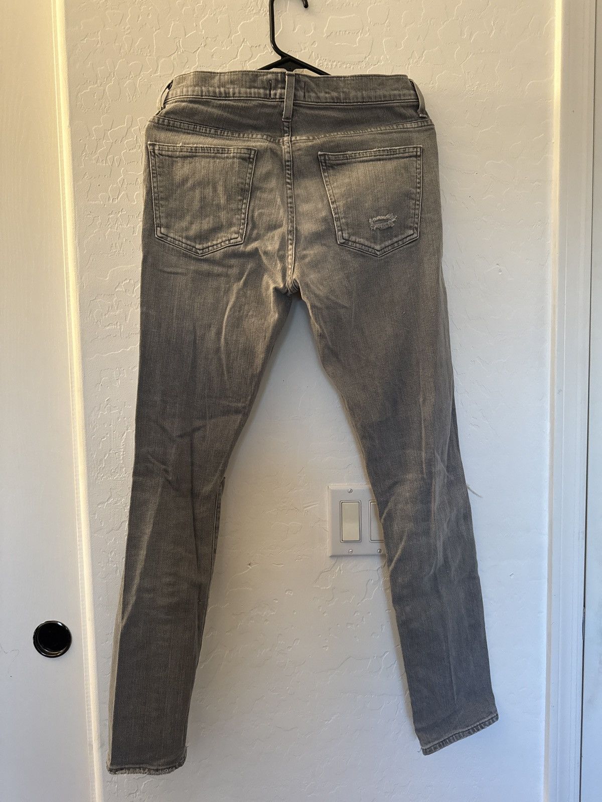 Agolde Agolde Grey Slim Ripped Jeans Size US 30 / EU 46 - 2 Thumbnail
