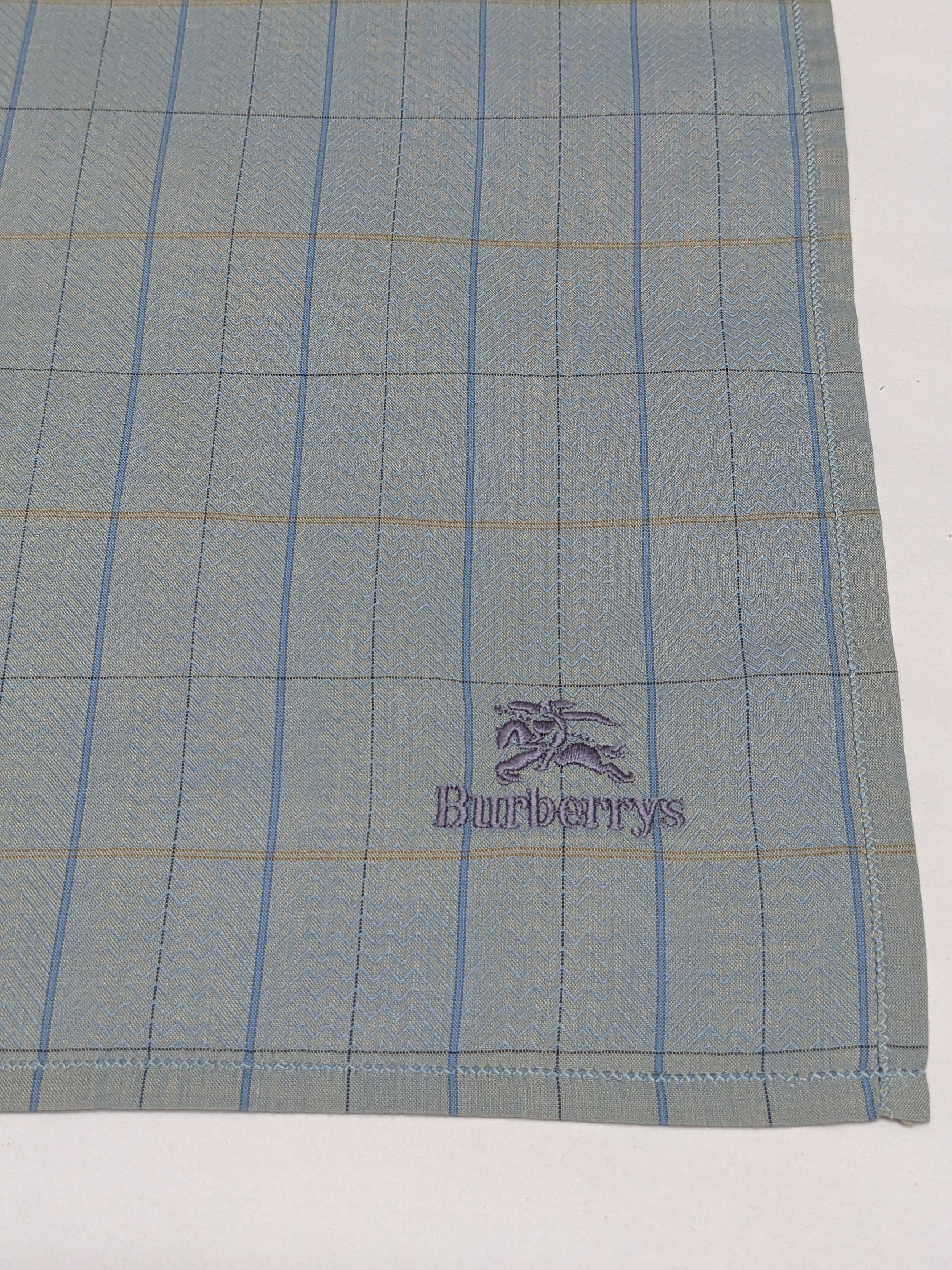 Burberry Vintage Burberrys Handkerchief Check Embroidered Logo Size ONE SIZE - 2 Thumbnail