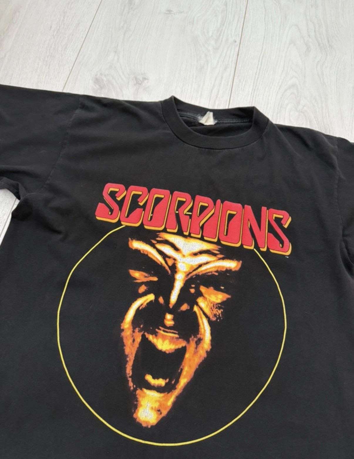 Band Tees Vintage Scorpions "Face The Heat" Tour 1993 Tee Hard Rock Size US XL / EU 56 / 4 - 3 Thumbnail