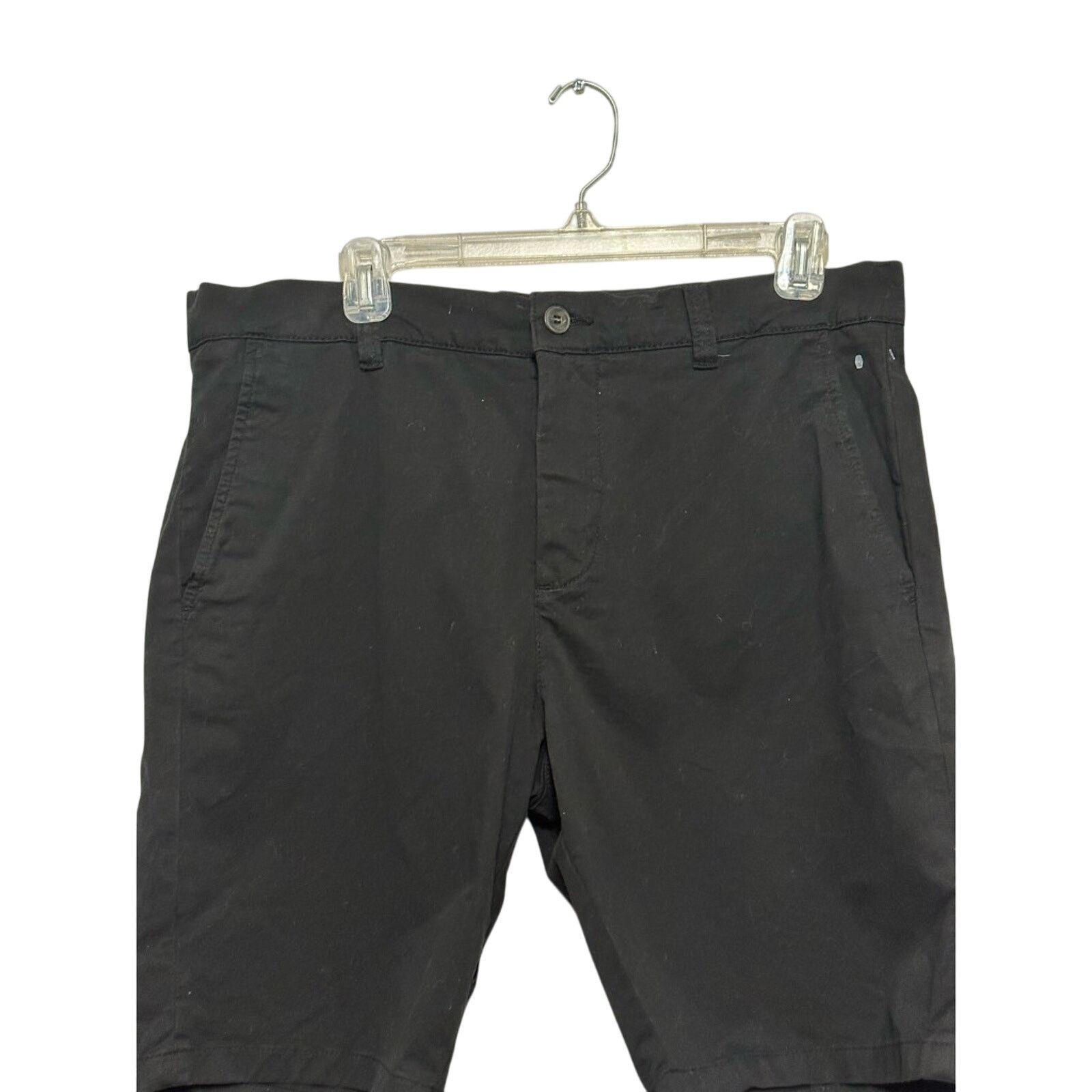 Other NNO7 Bermuda Shorts Flat Front Pockets Belt Loops Black M 34 Size US 34 / EU 50 - 3 Thumbnail
