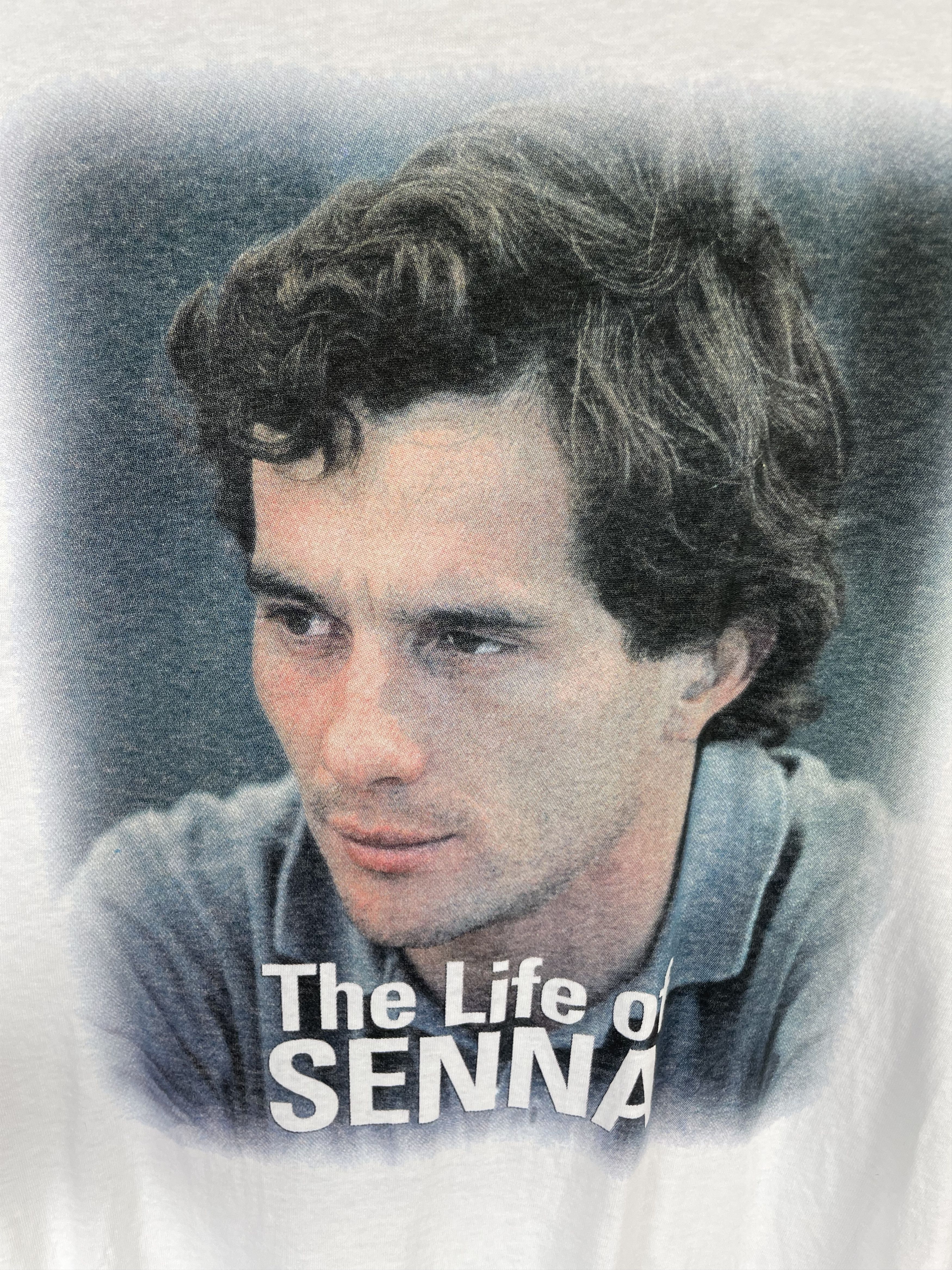 Formula 1 Vintage 90s Ayrton Senna Rap Tee F1 Racing Size US XL / EU 56 / 4 - 3 Thumbnail