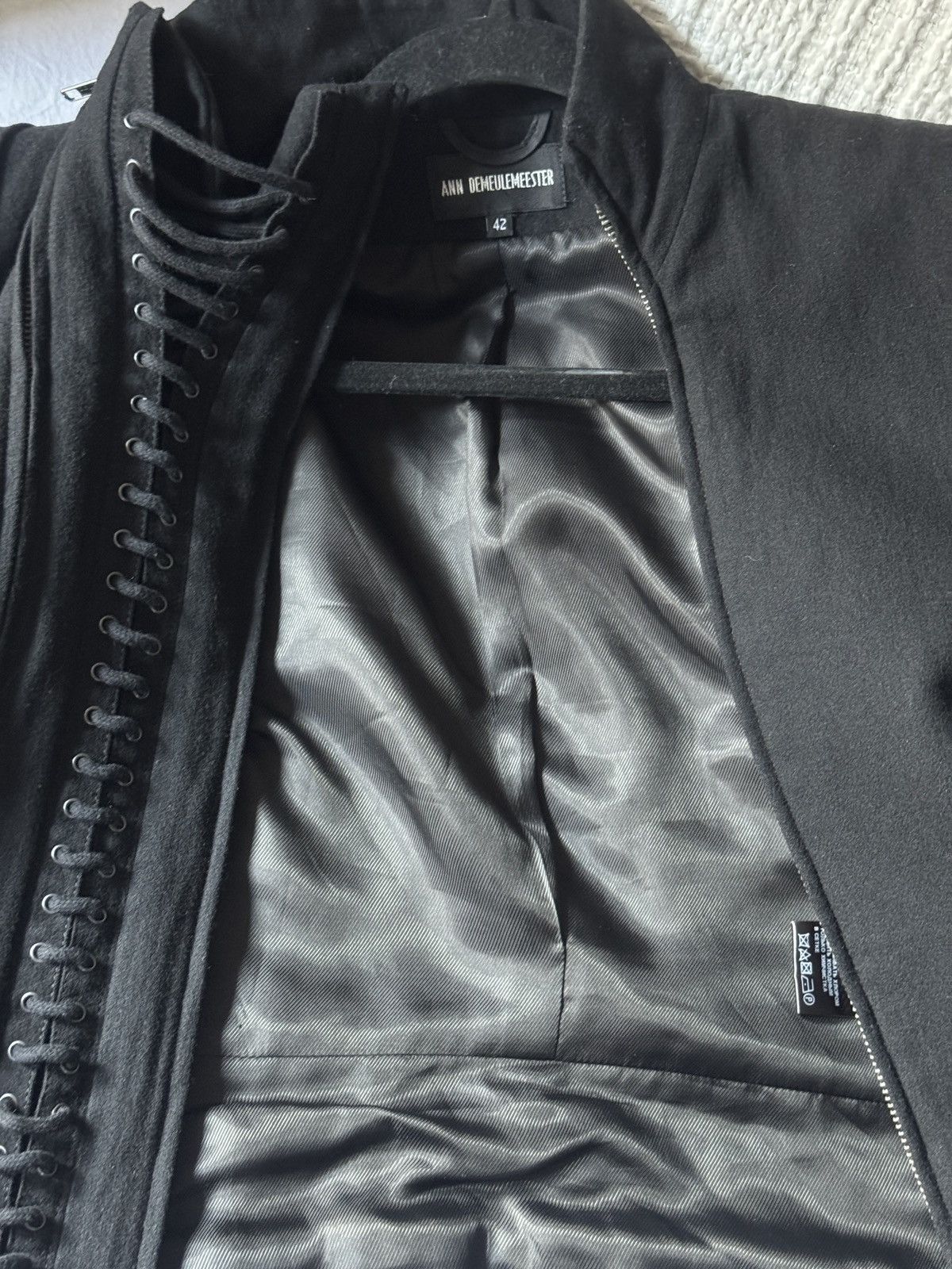 Ann Demeulemeester FW 2011 Ann Demeulemeester Lace Corset Double Zip Jacket Size M / US 6-8 / IT 42-44 - 11 Thumbnail