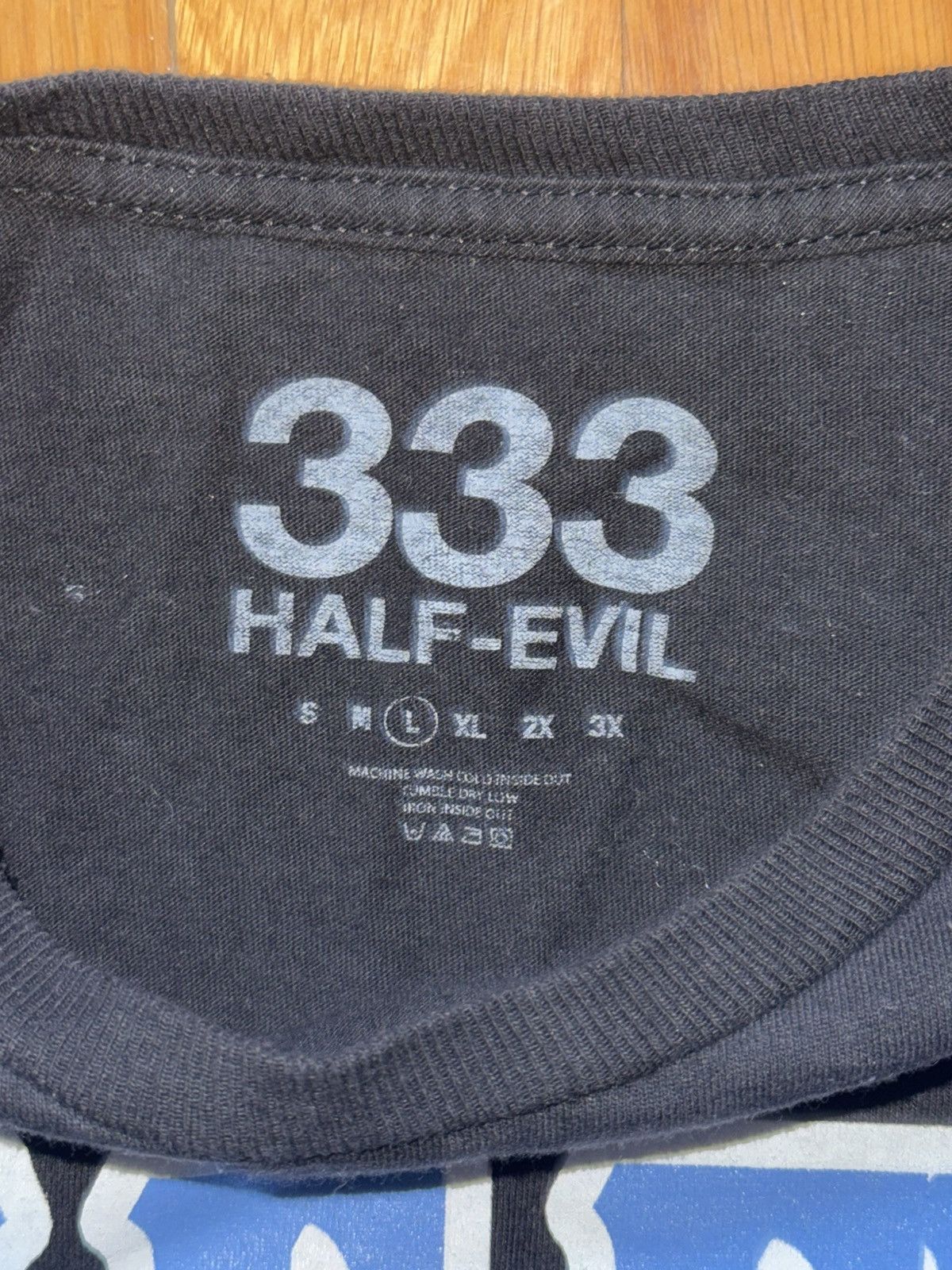 Half Evil Half Evil 333 Pentagram Skull Tee Size US L / EU 52-54 / 3 - 2 Thumbnail