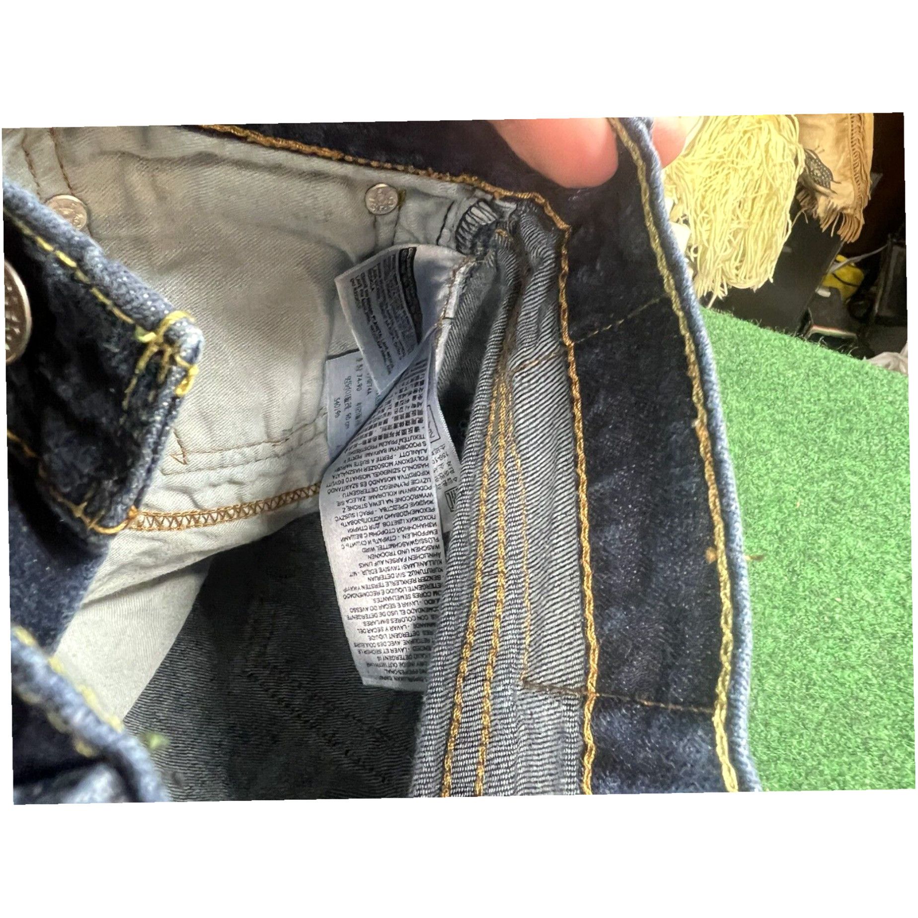 Levi's Levi 514 Men's Straight Fit Blue Stretch Denim Jeans Sz 29x32 Size US 29 - 7 Thumbnail