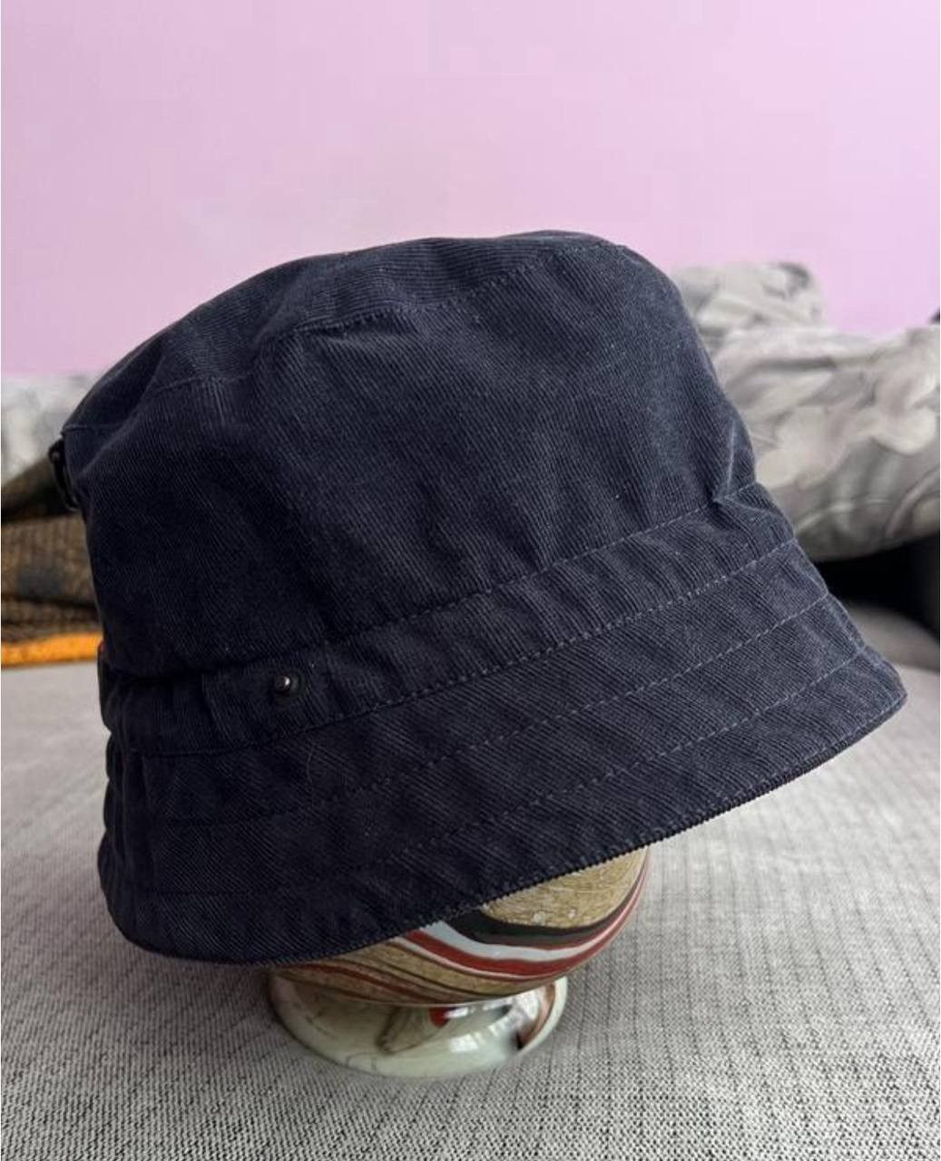 Prada Rare Prada Sport Linea Rossa Corduroy Red Tab Bucket Hat Cap Size ONE SIZE - 4 Thumbnail