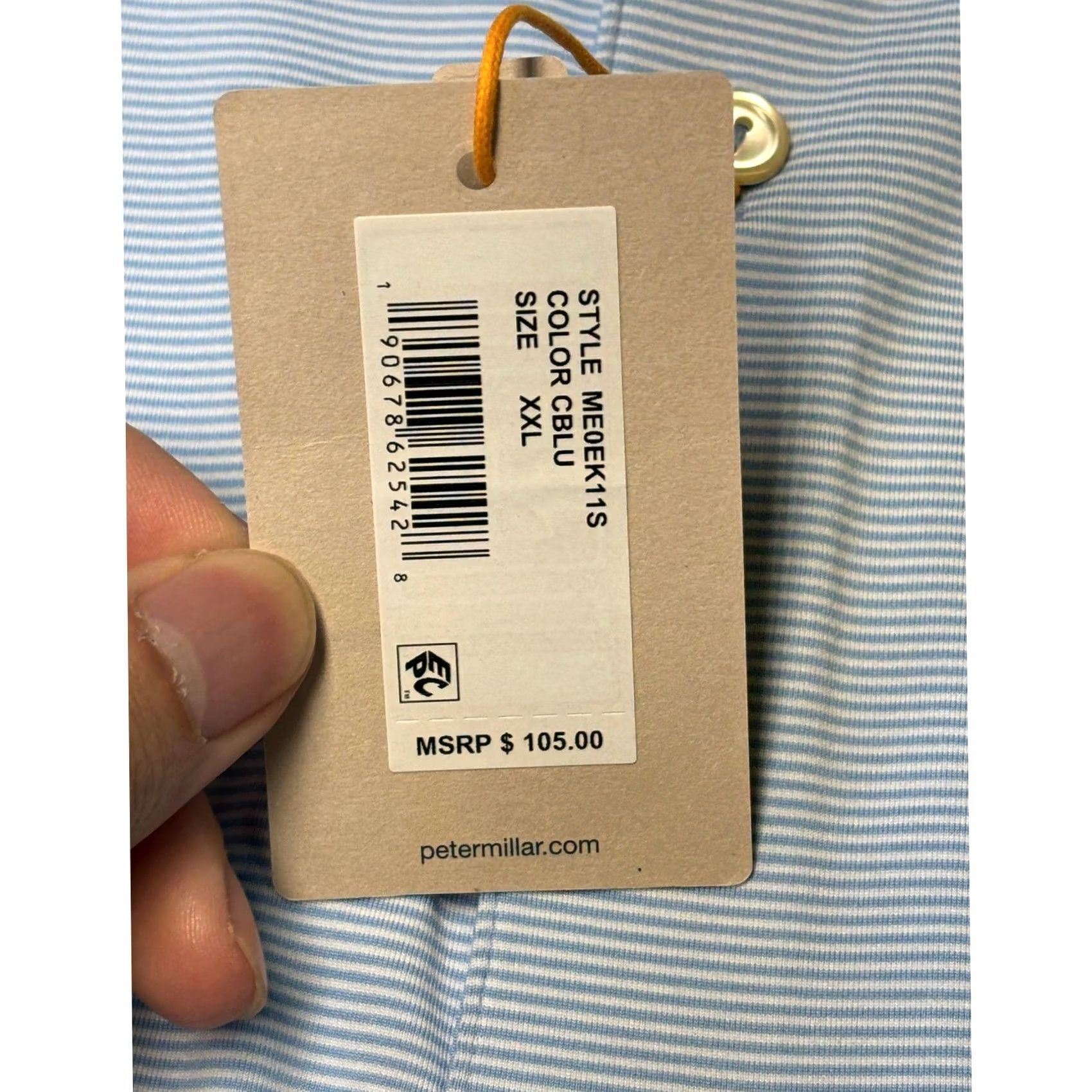 Peter Millar NWT Peter Millar x Slingshot Summer Comfort Polo Shirt XXL Mens Blue Stripe Shirt Polo Womens Mens Size US XXL / EU 58 / 5 - 3 Thumbnail