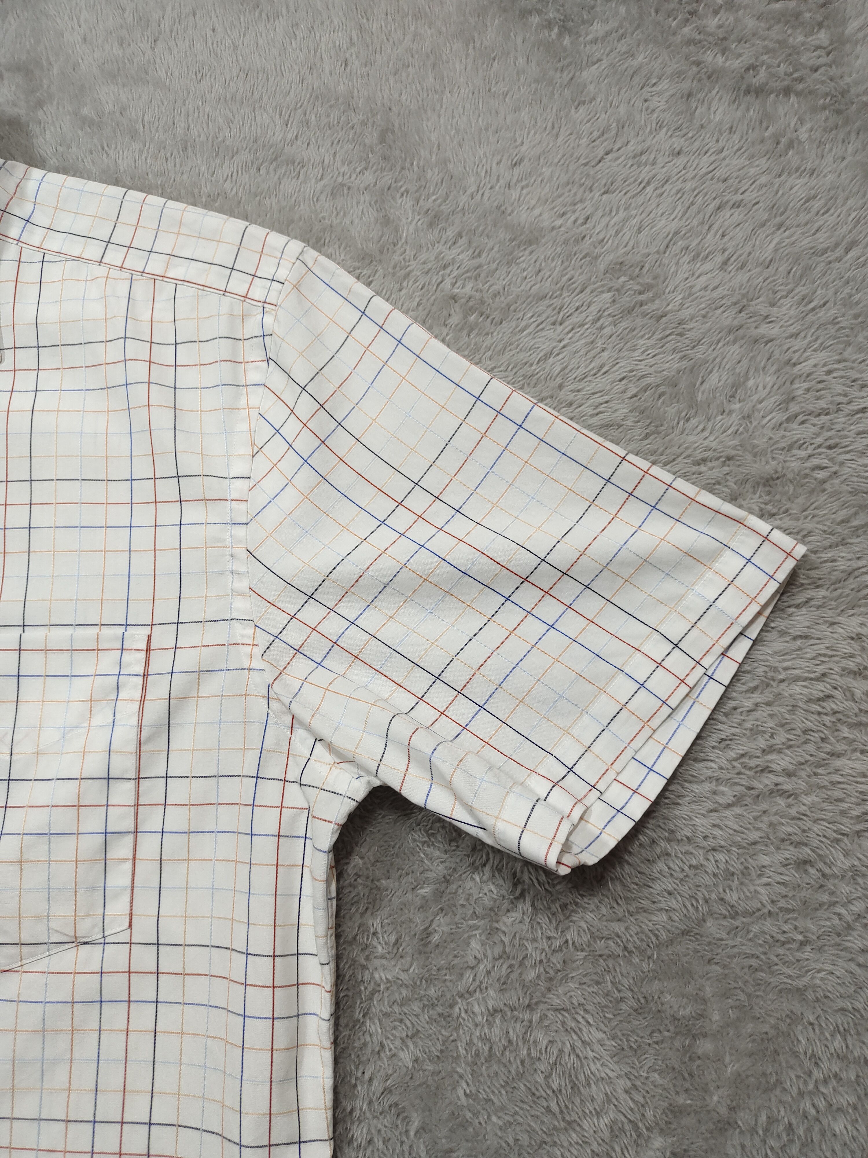 Designer PAUL SMITH BUTTON UP MULTICOLOR CHECKERD SHORT SLEEVE SHIRT Size US M / EU 48-50 / 2 - 3 Thumbnail