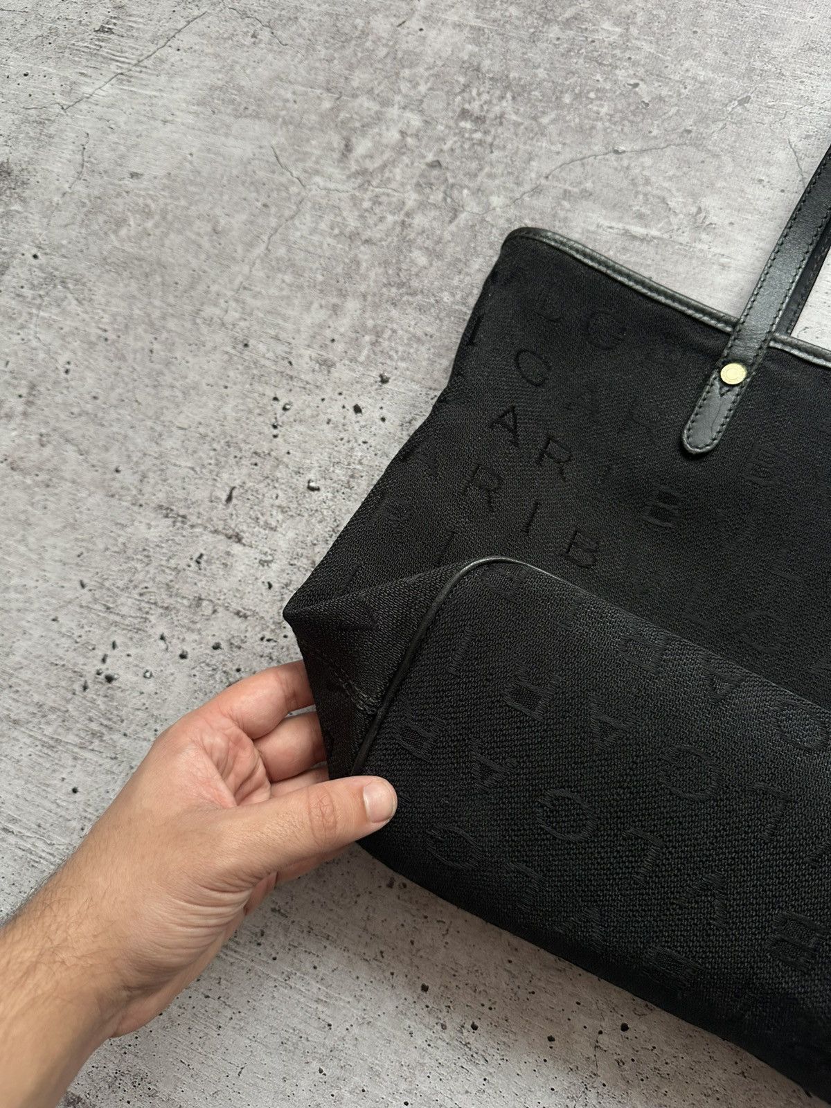Bvlgari × Vintage Women's Bvlgari Monogram Black Handle Bag Size ONE SIZE - 4 Thumbnail