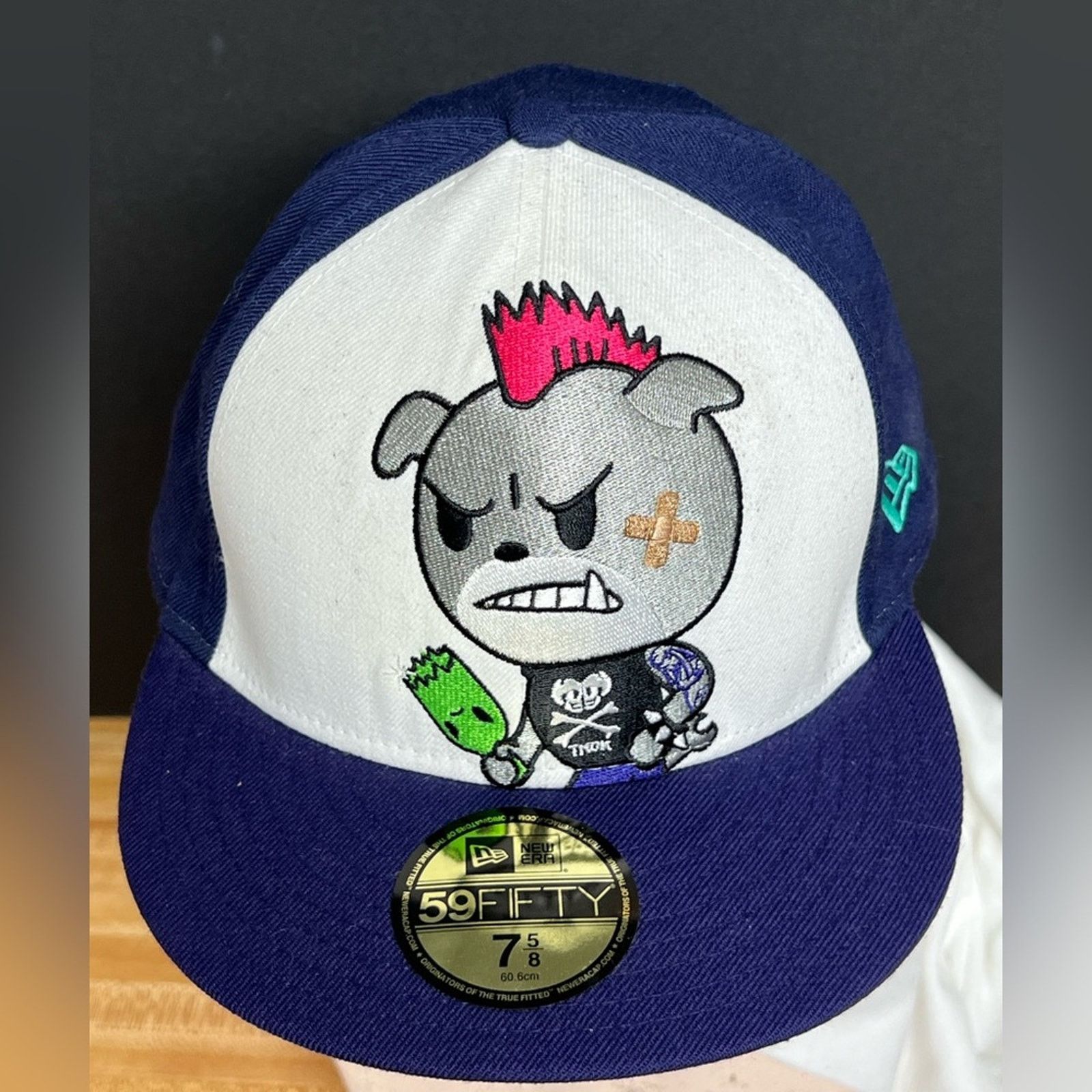 tokidoki Tokidoki Bruiser Punk New Era Hat 7 1/2 Rare TKDK Hot Neon Size ONE SIZE - 3 Thumbnail