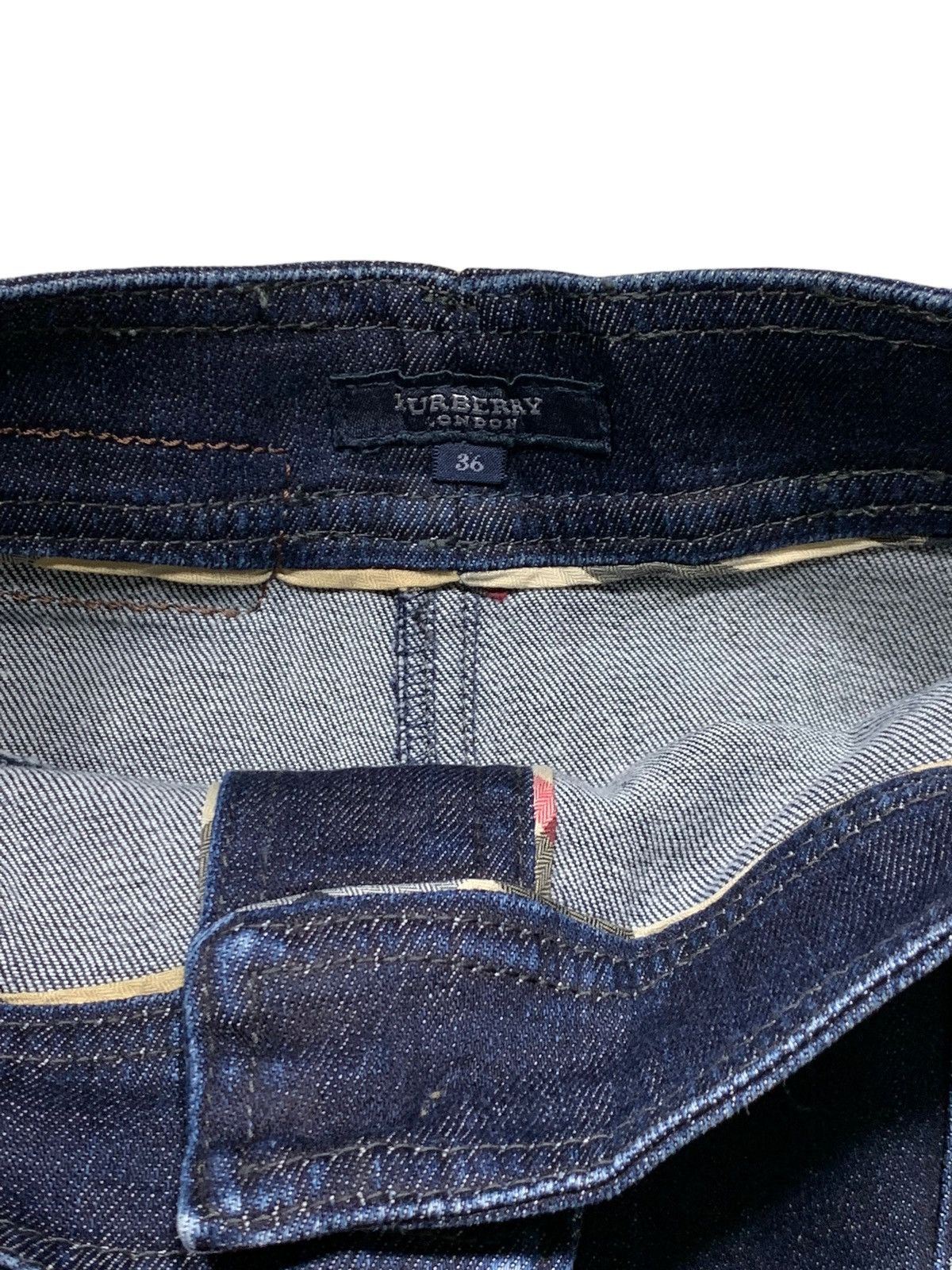 Burberry Rare Burberry London Denim Pockets Skirt Size 36 Size 25" / US 0 / IT 36 - 7 Thumbnail