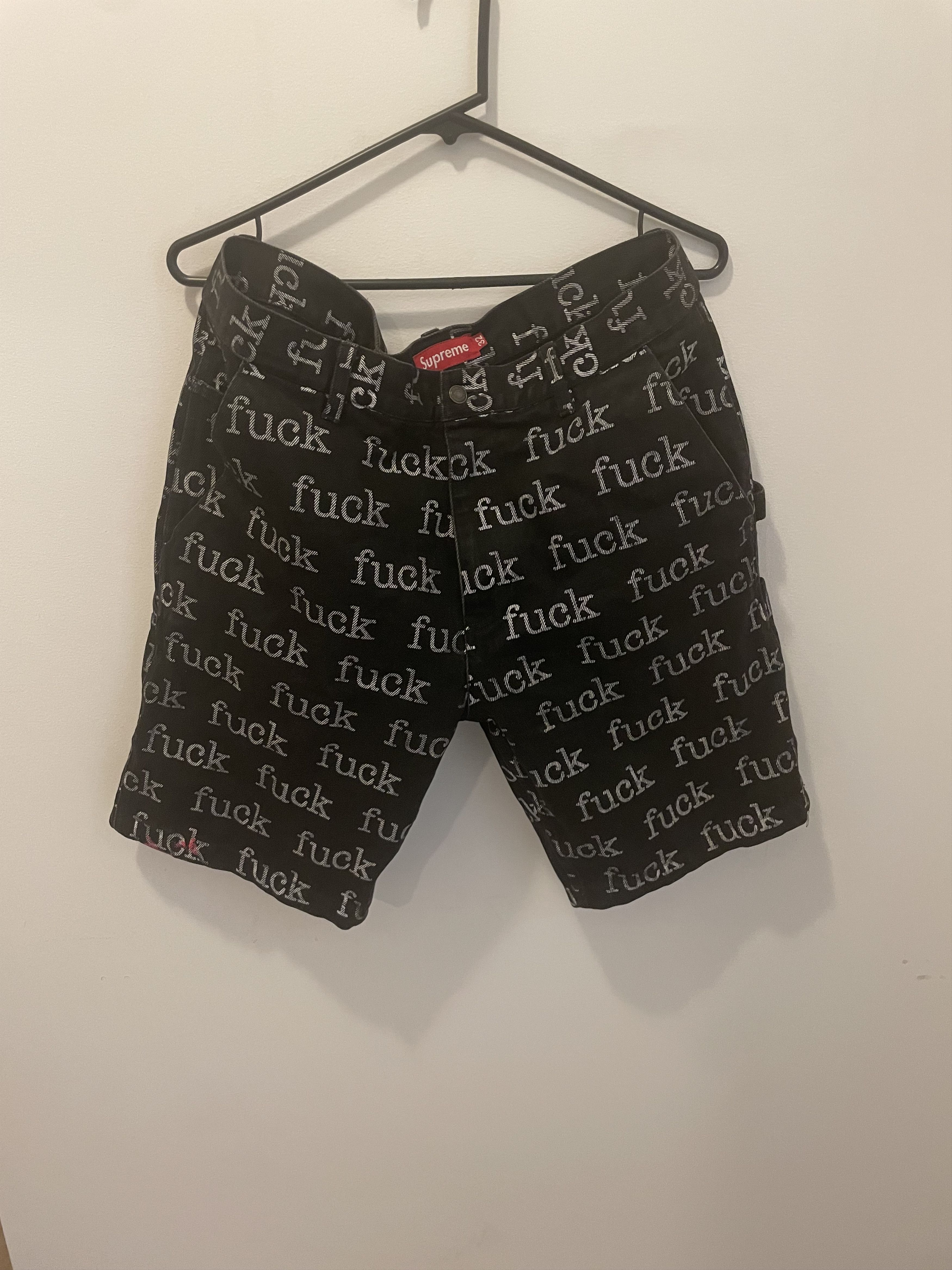 Supreme Supreme Fuck Denim Shorts | Grailed