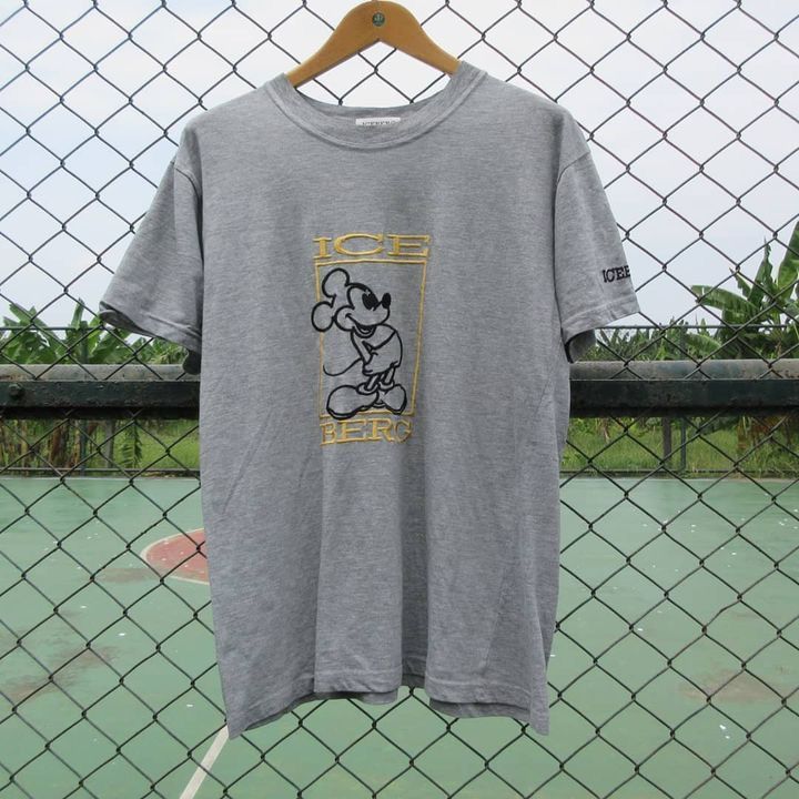 Iceberg Vintage Iceberg Histroy Mickey T Shirt Size L Grey Colour Size US XL / EU 56 / 4 - 7 Thumbnail