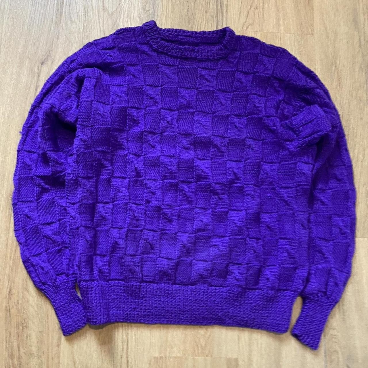 Other Purple vintage Wool Handmade 90s 80s knit Size US S / EU 44-46 / 1 - 1 Thumbnail