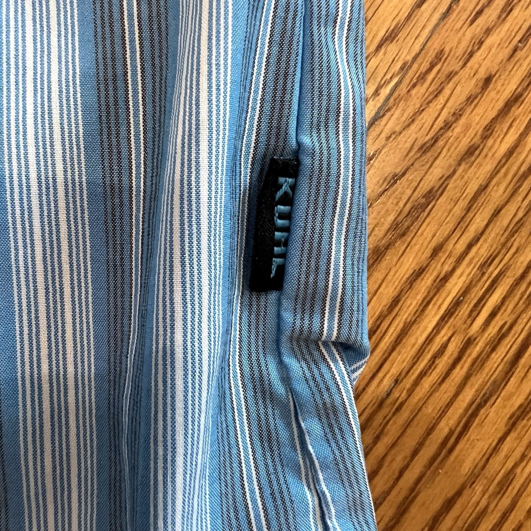 Vintage KUHL Mens Shirt Med Blue Short Sleeve Button-Down Outdoor Hiking Camping Fishing Size US M / EU 48-50 / 2 - 2 Thumbnail