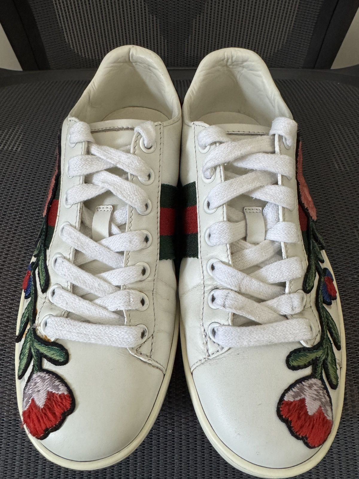 Gucci Gucci Wmns Ace Embroidered 'Floral' Sneakers size 35 EU Size US 5 / IT 35 - 5 Thumbnail