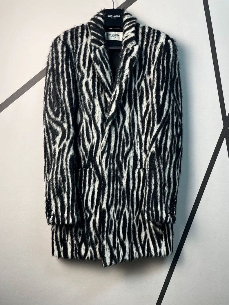 Saint Laurent Paris Saint Laurent Paris Fur wool coat-2506 Size US M / EU 48-50 / 2 - 1 Thumbnail